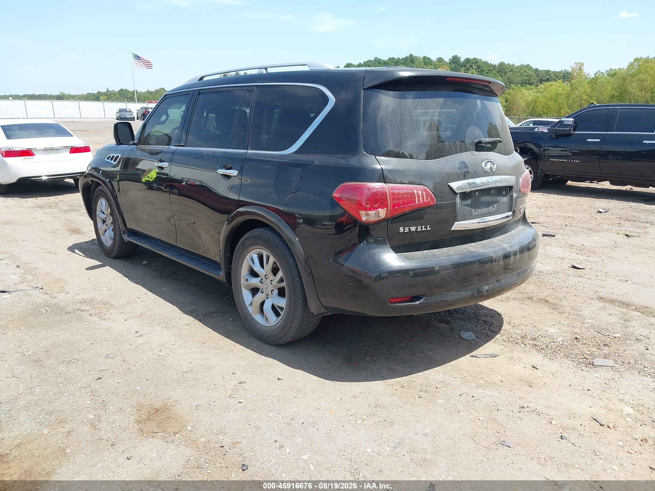 2012 Infiniti Qx56 Black vin: JN8AZ2NF6C9518959