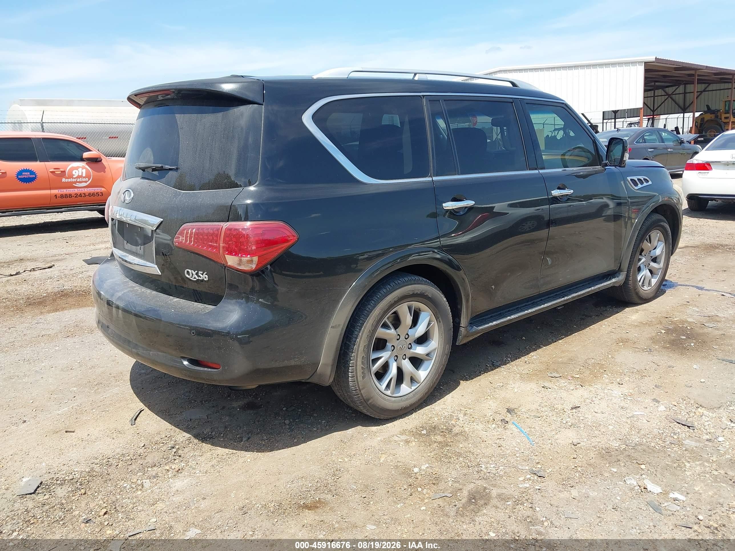 2012 Infiniti Qx56 Black vin: JN8AZ2NF6C9518959