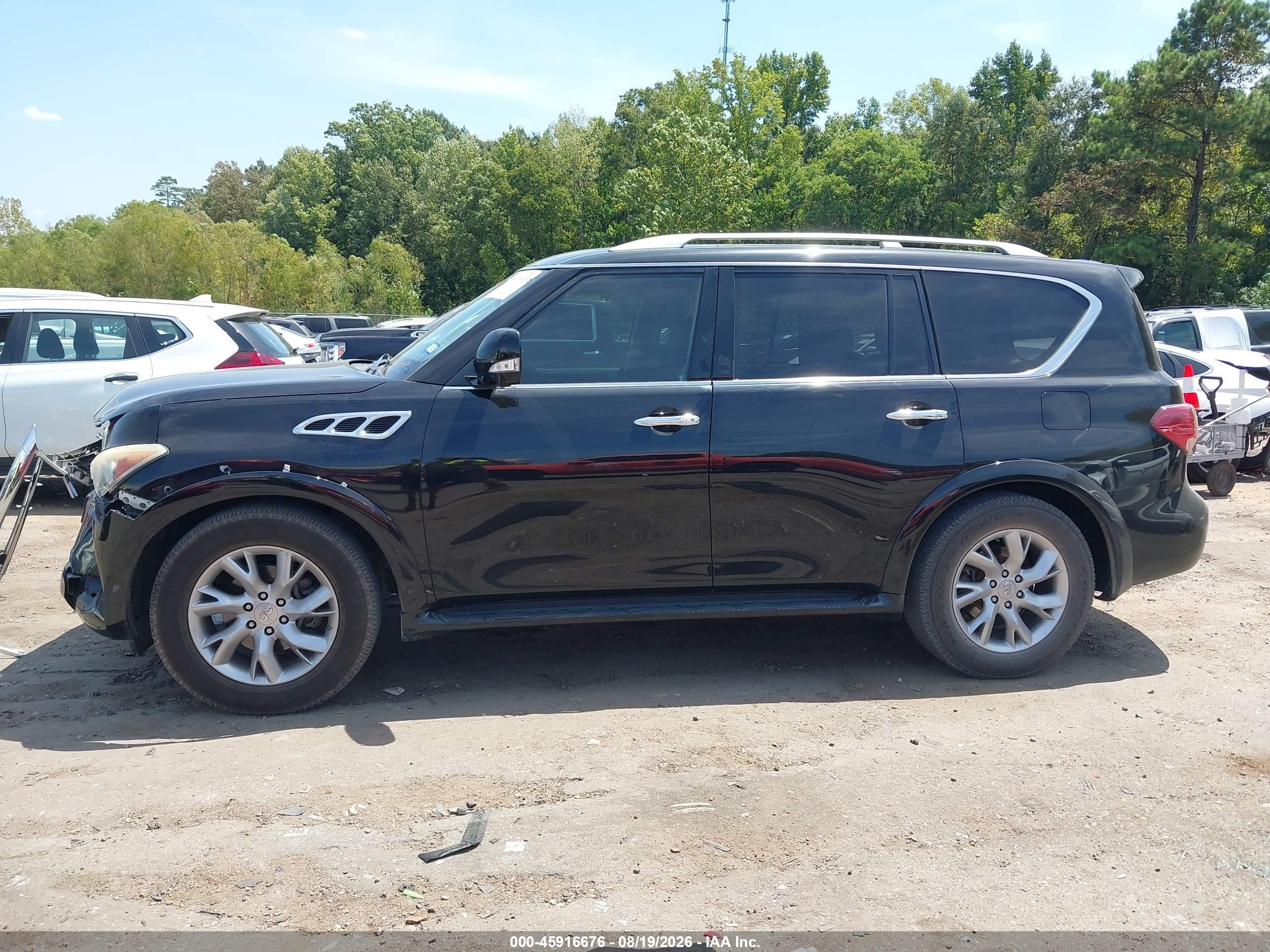 2012 Infiniti Qx56 Black vin: JN8AZ2NF6C9518959