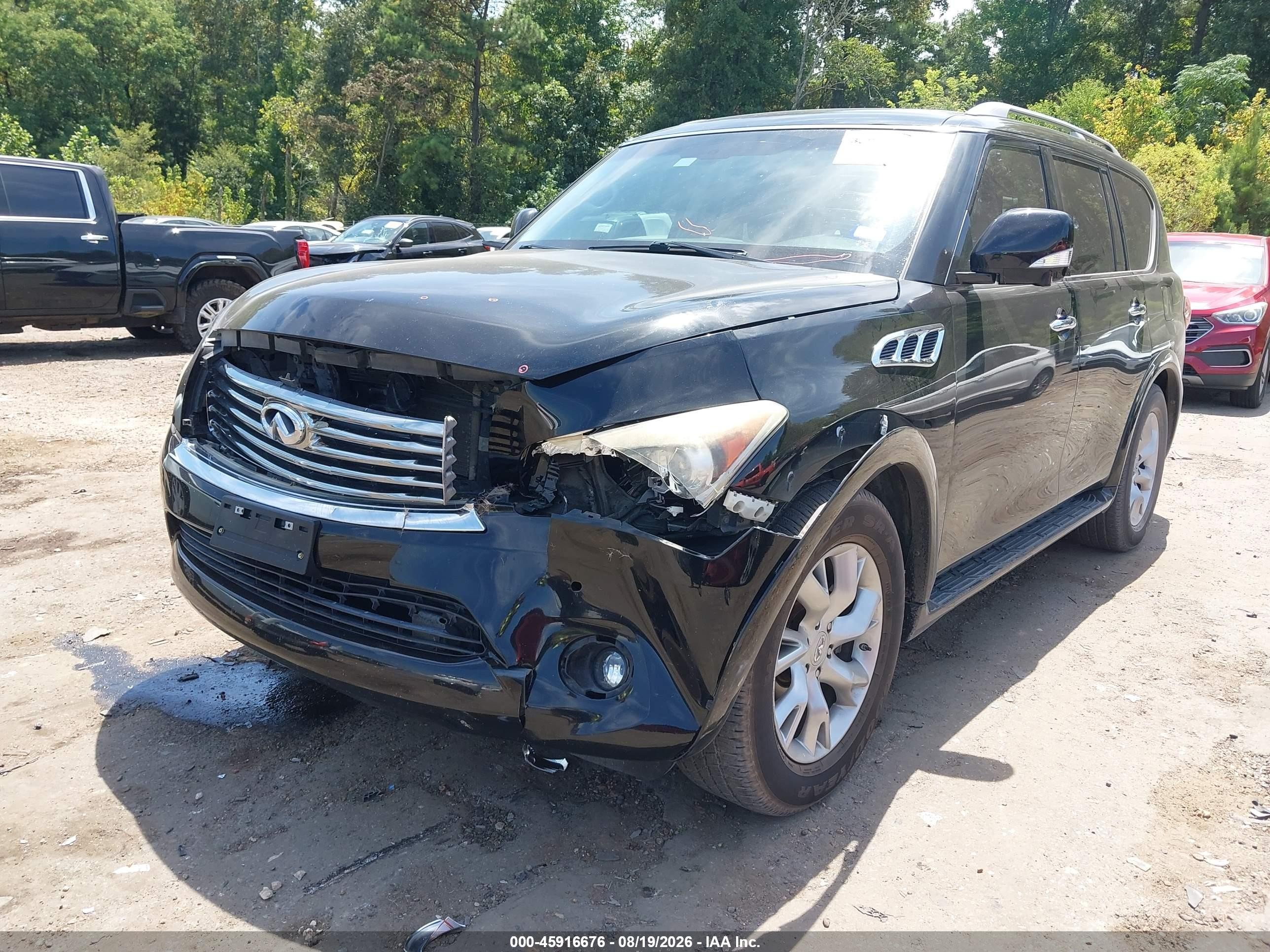 2012 Infiniti Qx56 Black vin: JN8AZ2NF6C9518959