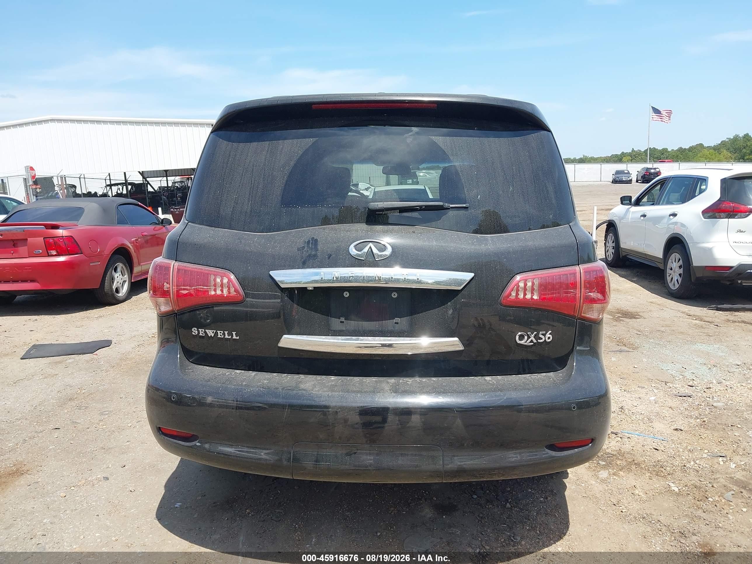 2012 Infiniti Qx56 Black vin: JN8AZ2NF6C9518959