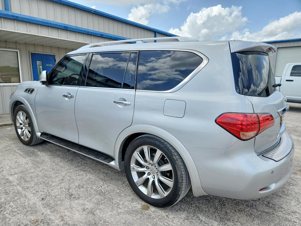 2014 Infiniti Qx80 Base Silver vin: JN8AZ2NF6E9554542