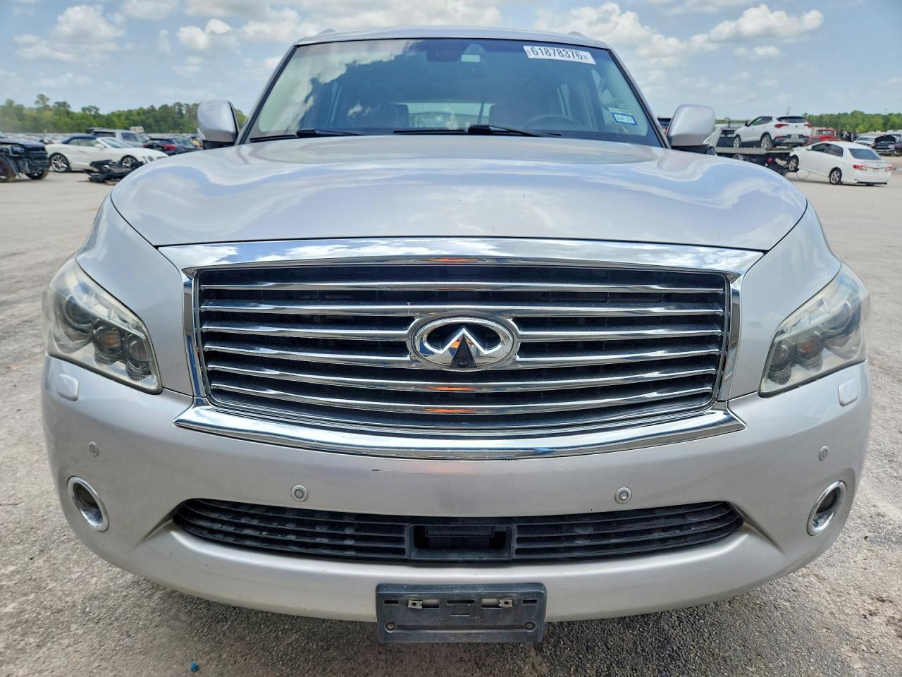 2014 Infiniti Qx80 Base Silver vin: JN8AZ2NF6E9554542