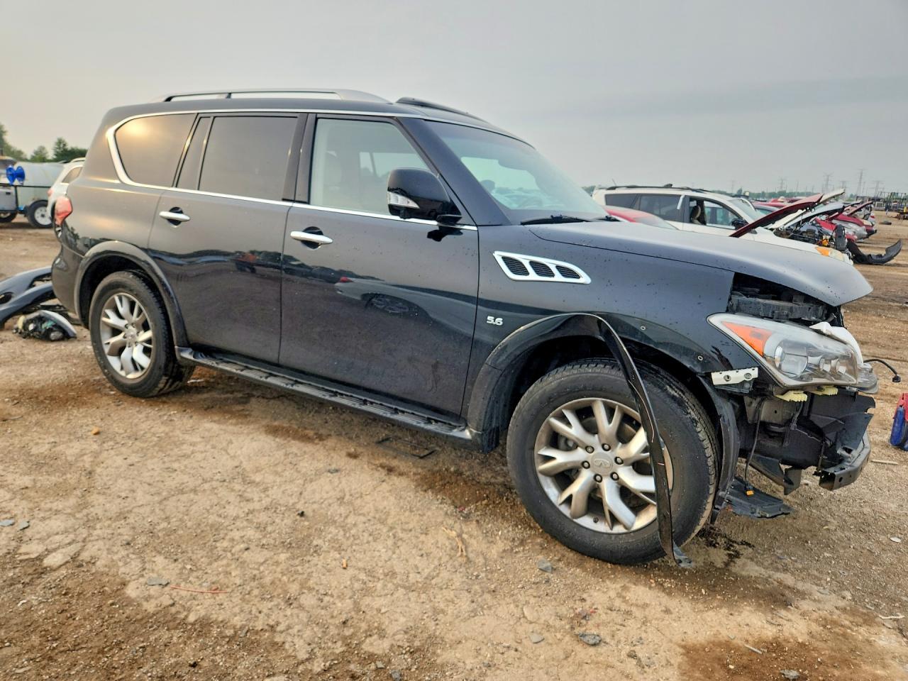 2014 Infiniti Qx80 Base Black vin: JN8AZ2NF6E9555433