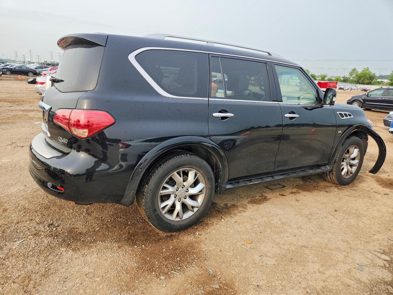 2014 Infiniti Qx80 Base Black vin: JN8AZ2NF6E9555433