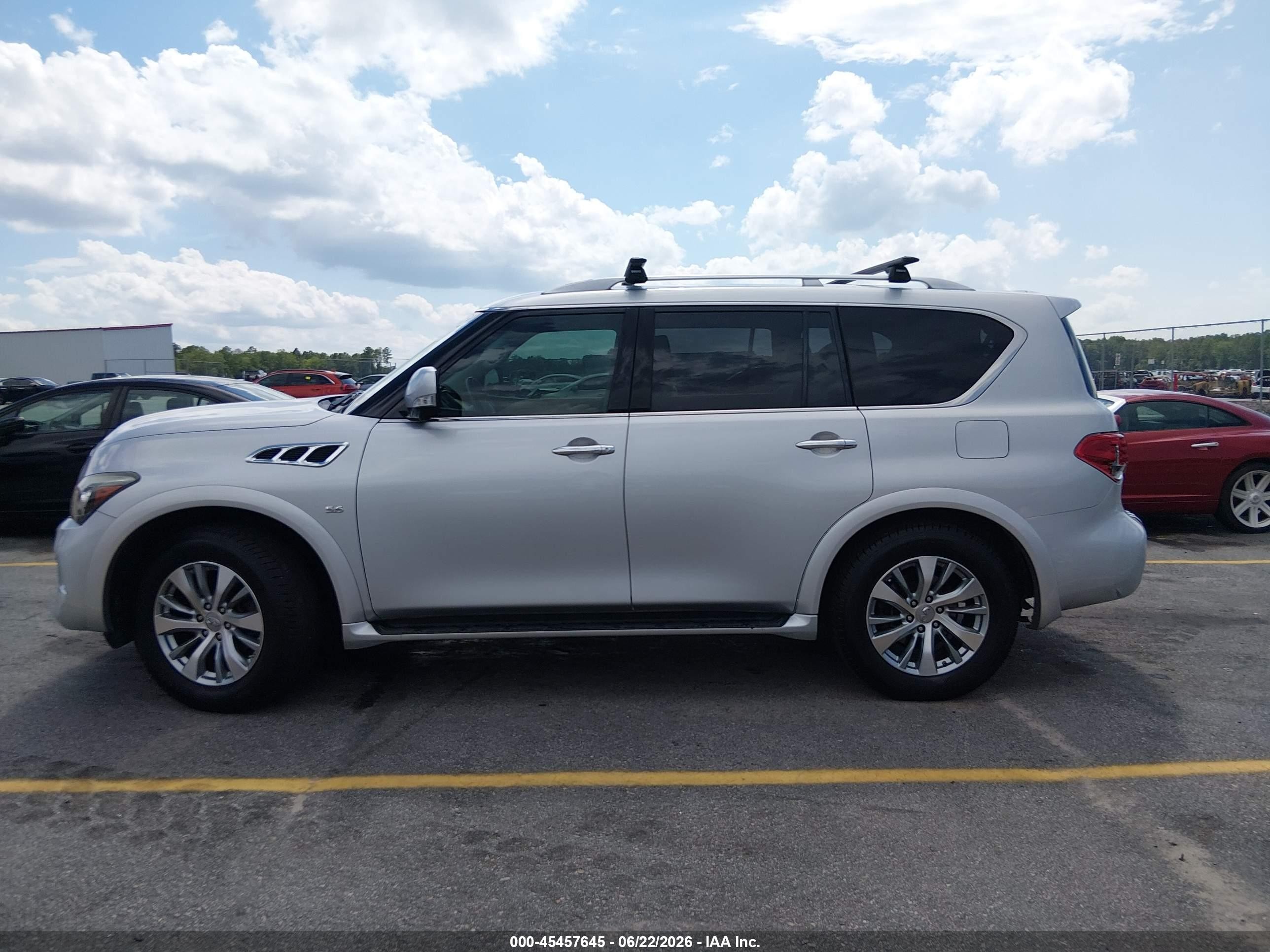 2015 Infiniti Qx80 Серебряный vin: JN8AZ2NF6F9570807