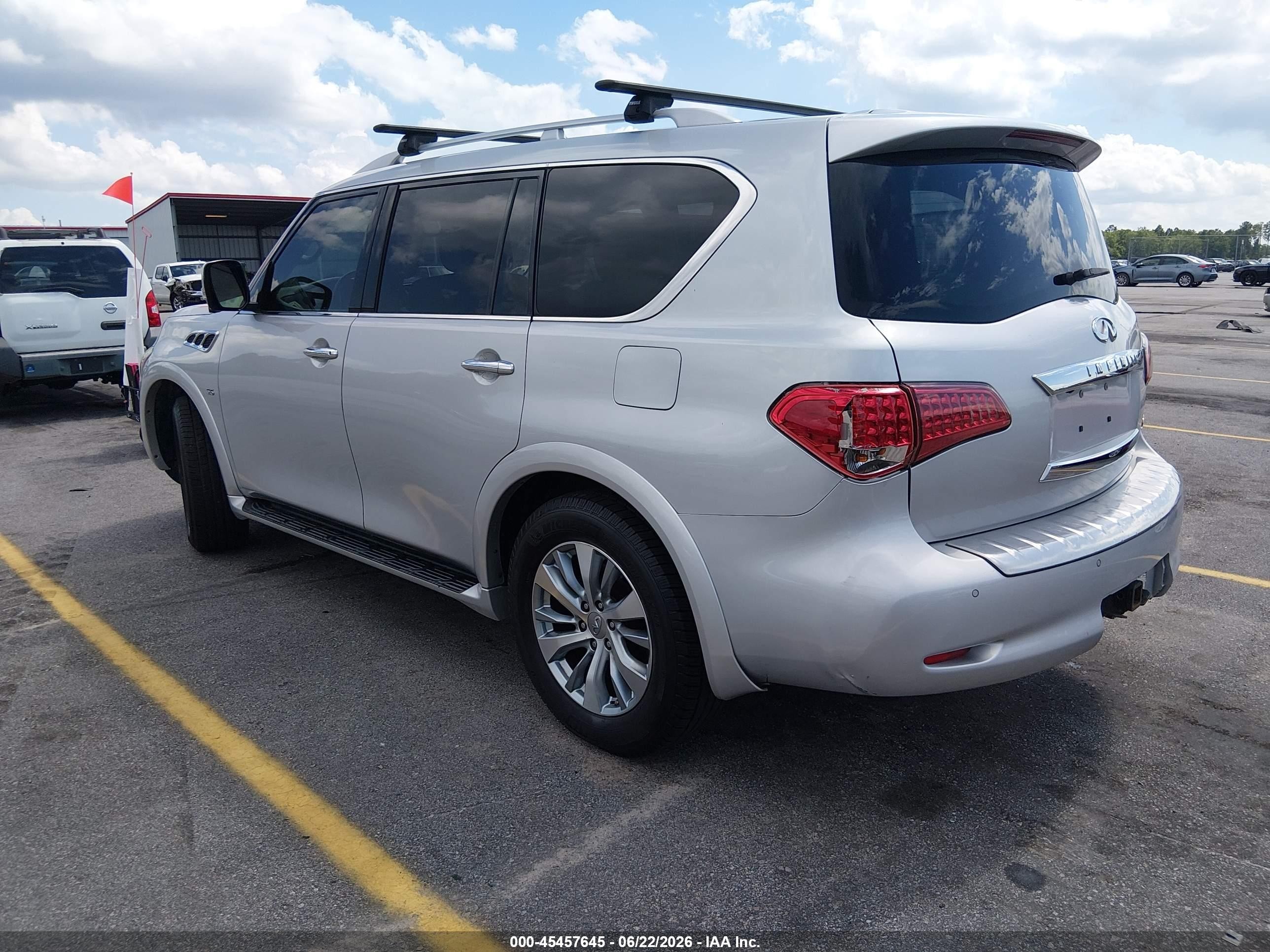 2015 Infiniti Qx80 Серебряный vin: JN8AZ2NF6F9570807