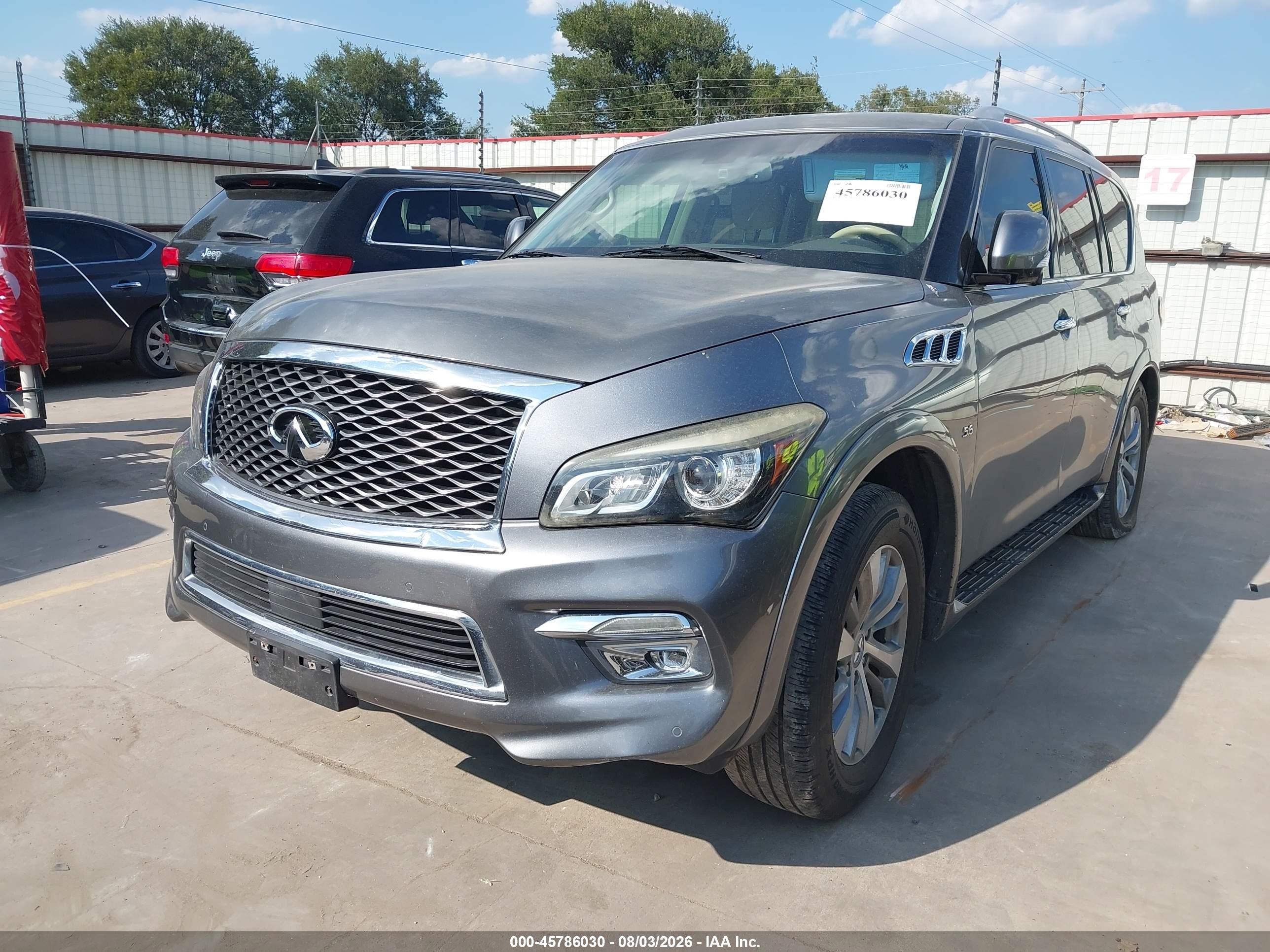 2015 Infiniti Qx80   Серый vin: JN8AZ2NF6F9571262