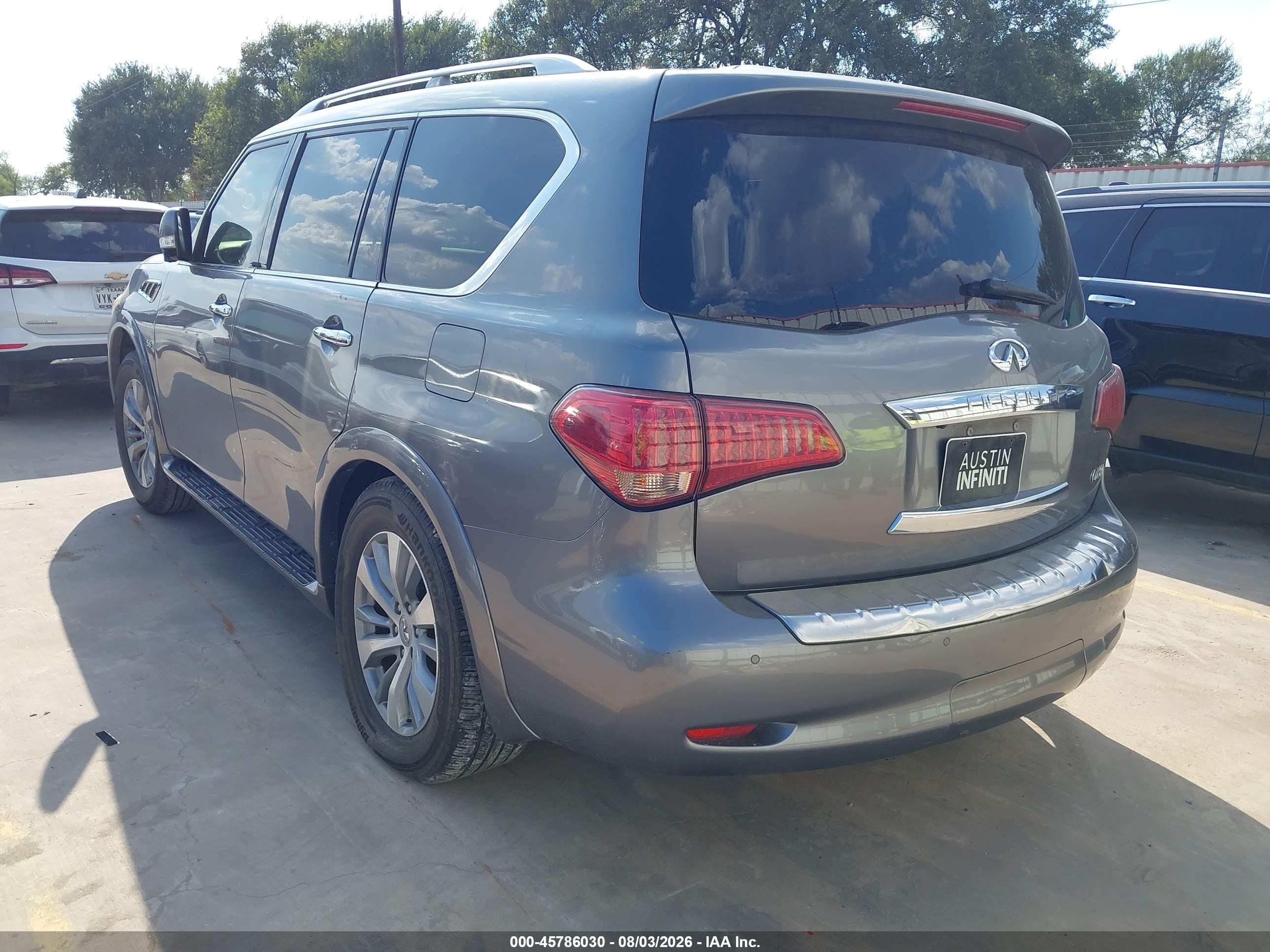 2015 Infiniti Qx80   Серый vin: JN8AZ2NF6F9571262