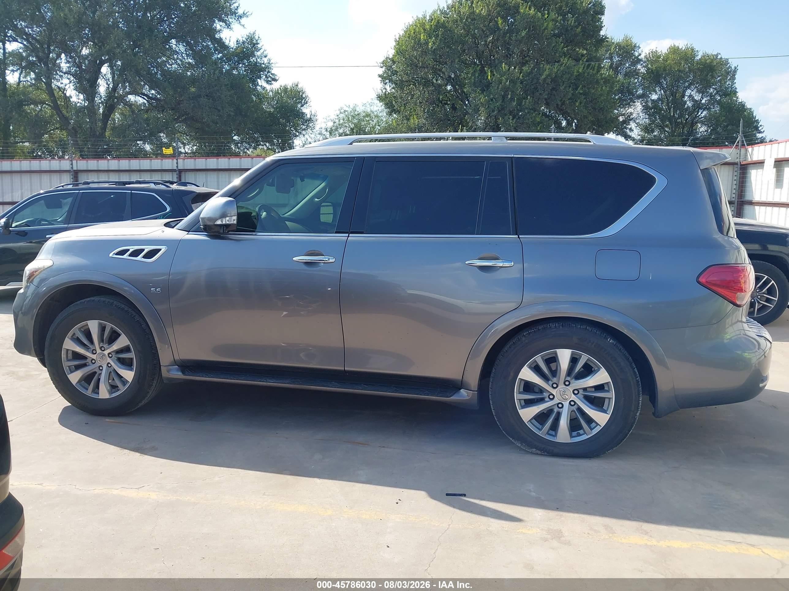 2015 Infiniti Qx80   Серый vin: JN8AZ2NF6F9571262