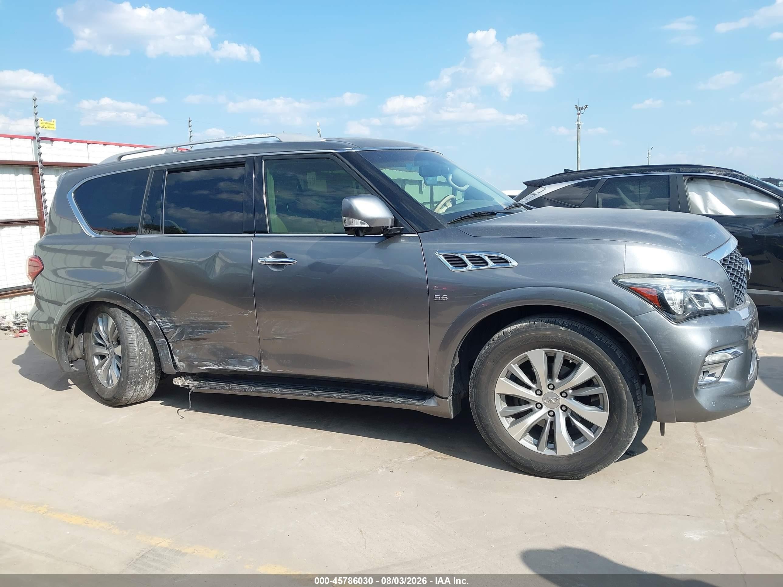 2015 Infiniti Qx80   Серый vin: JN8AZ2NF6F9571262