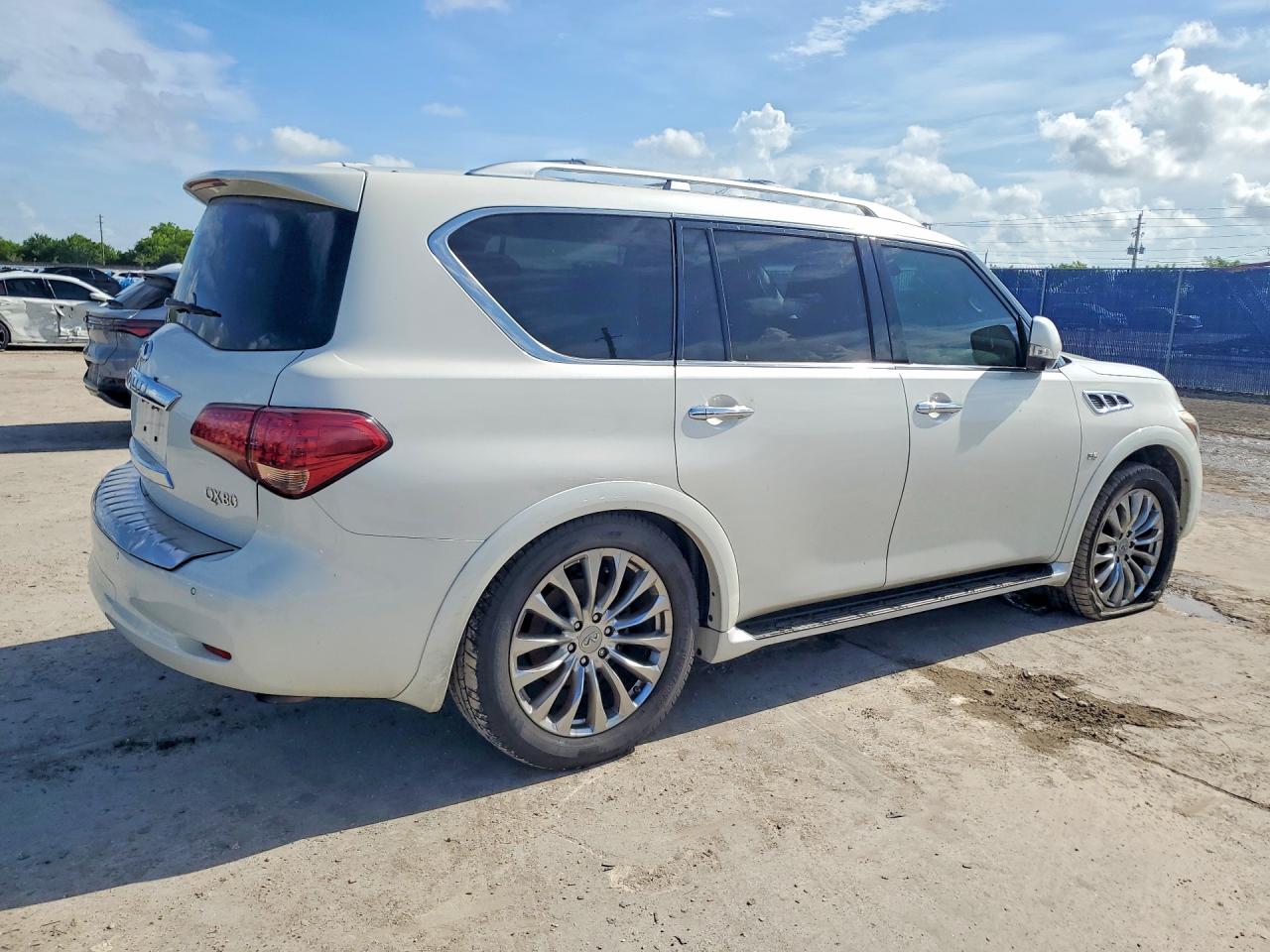2015 Infiniti Qx80 Base Белый vin: JN8AZ2NF6F9573920