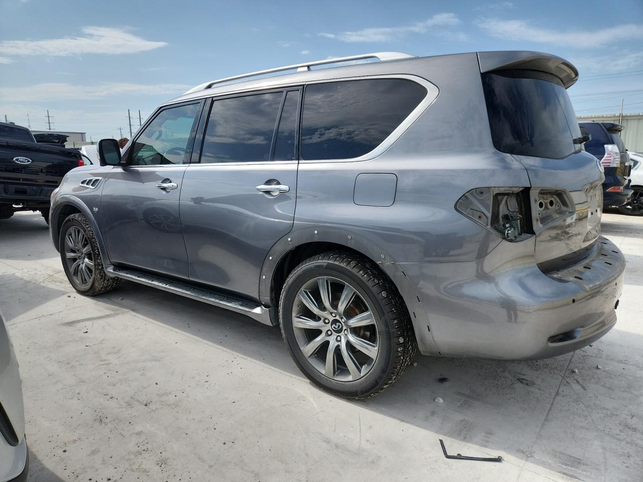 2017 Infiniti Qx80 Signature Edition Gray vin: JN8AZ2NF6H9646187