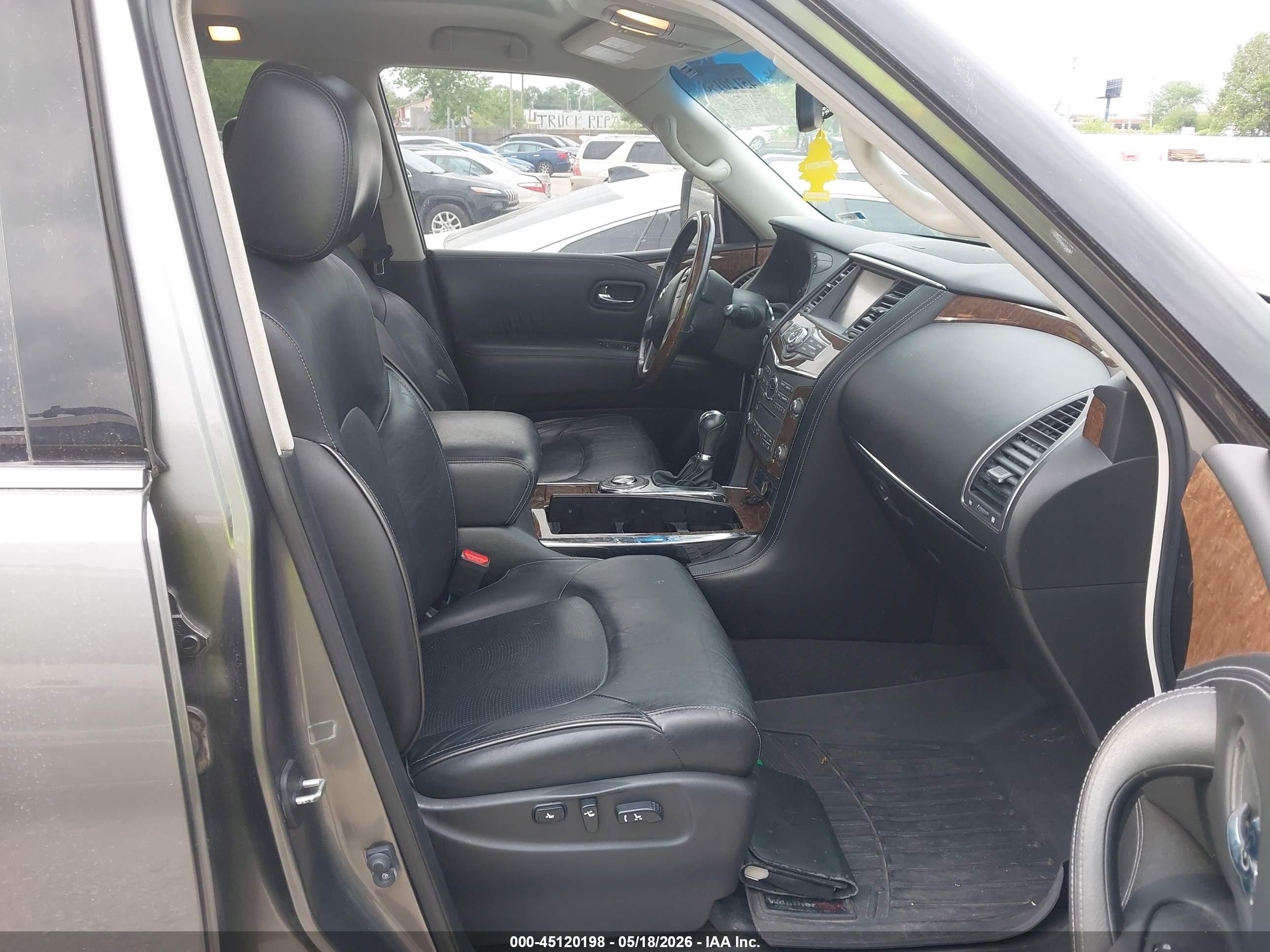 2015 Infiniti Qx80   Gray vin: JN8AZ2NF7F9570931