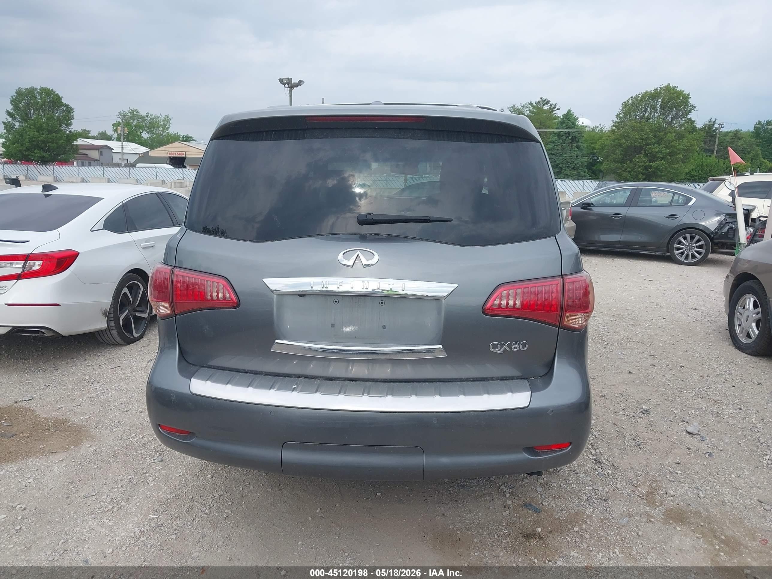 2015 Infiniti Qx80   Gray vin: JN8AZ2NF7F9570931