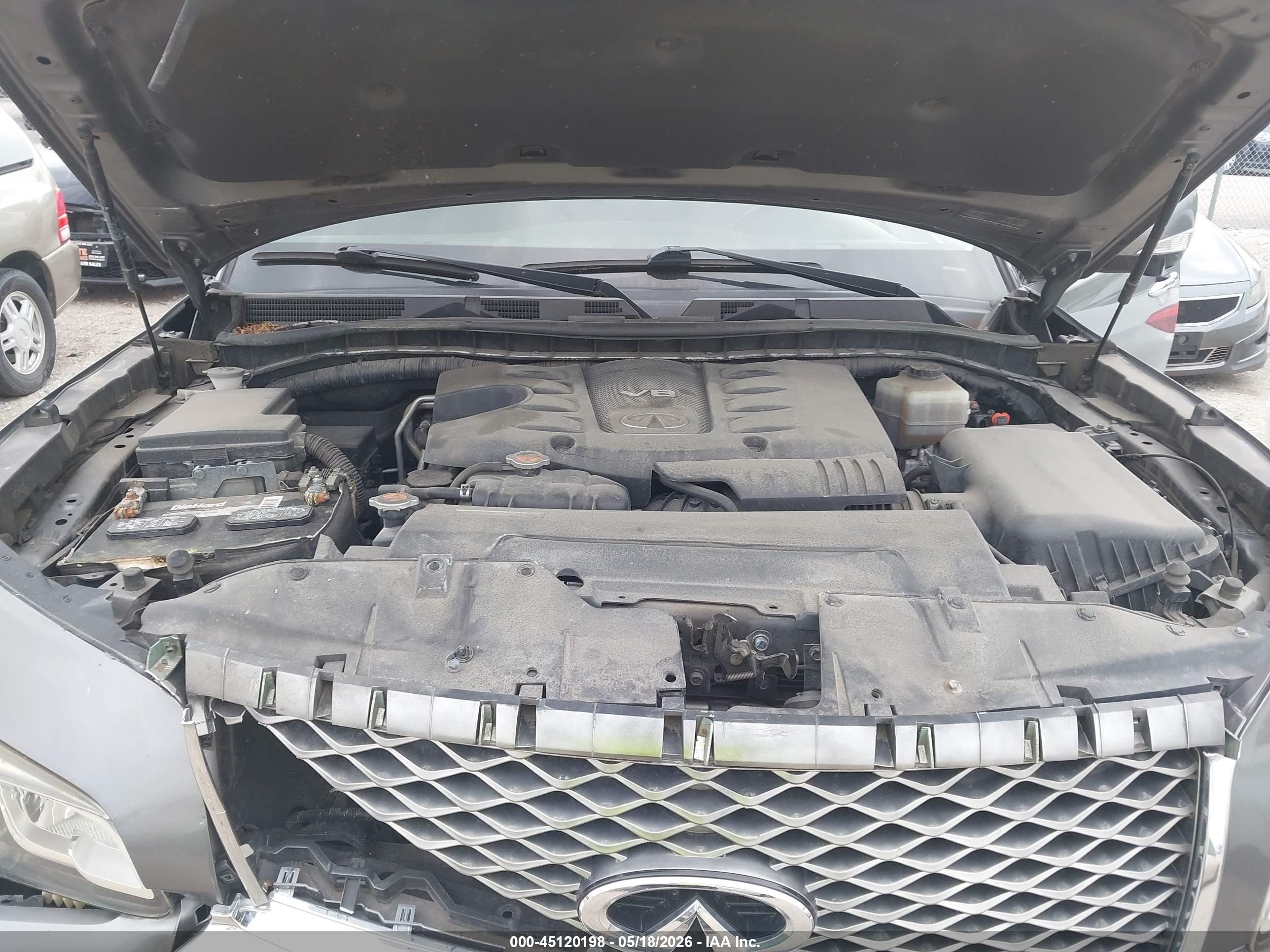 2015 Infiniti Qx80   Gray vin: JN8AZ2NF7F9570931