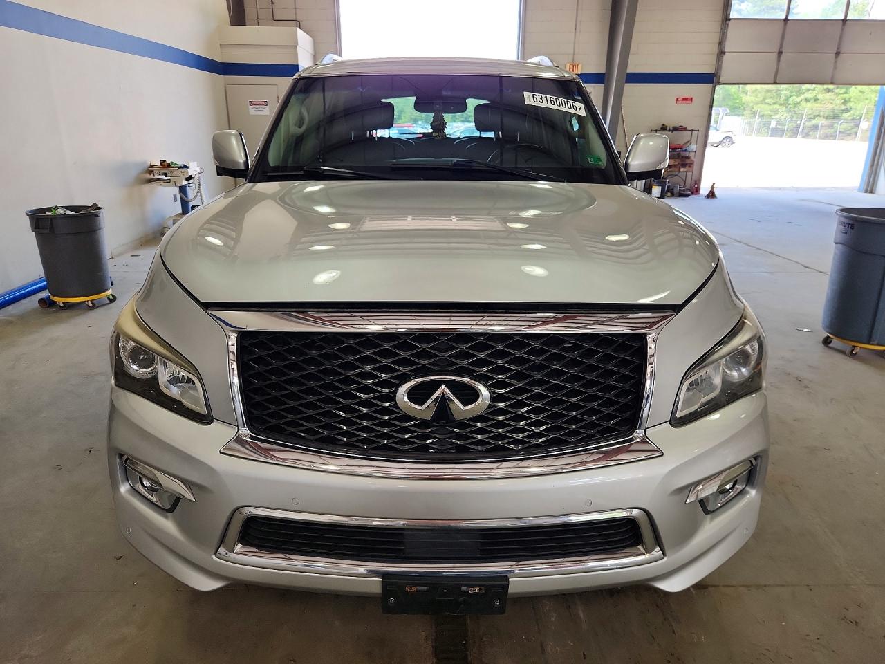 2015 Infiniti Qx80 Base Silver vin: JN8AZ2NF7F9571903