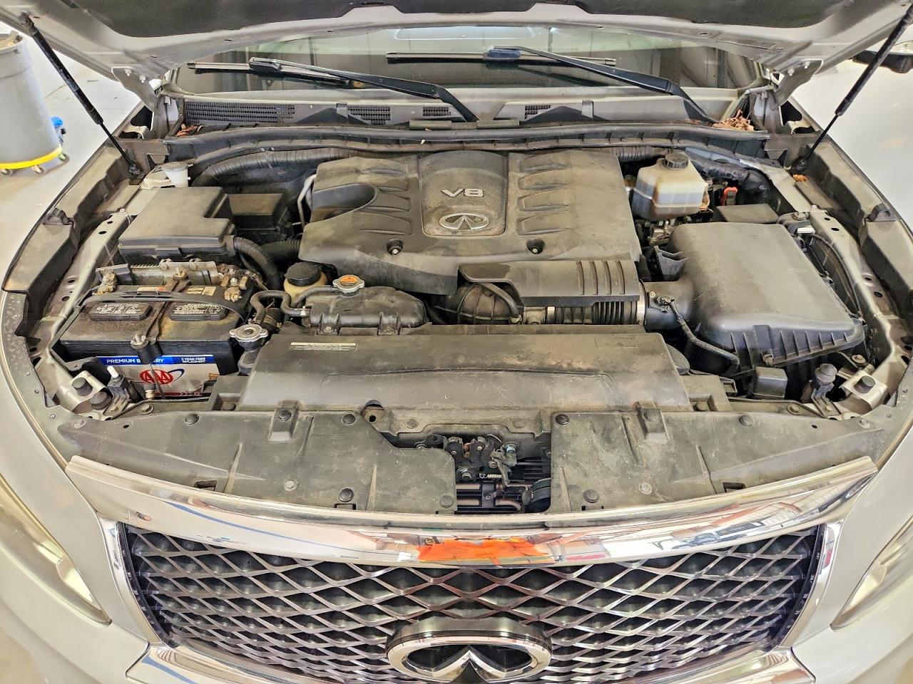 2015 Infiniti Qx80 Base Silver vin: JN8AZ2NF7F9571903