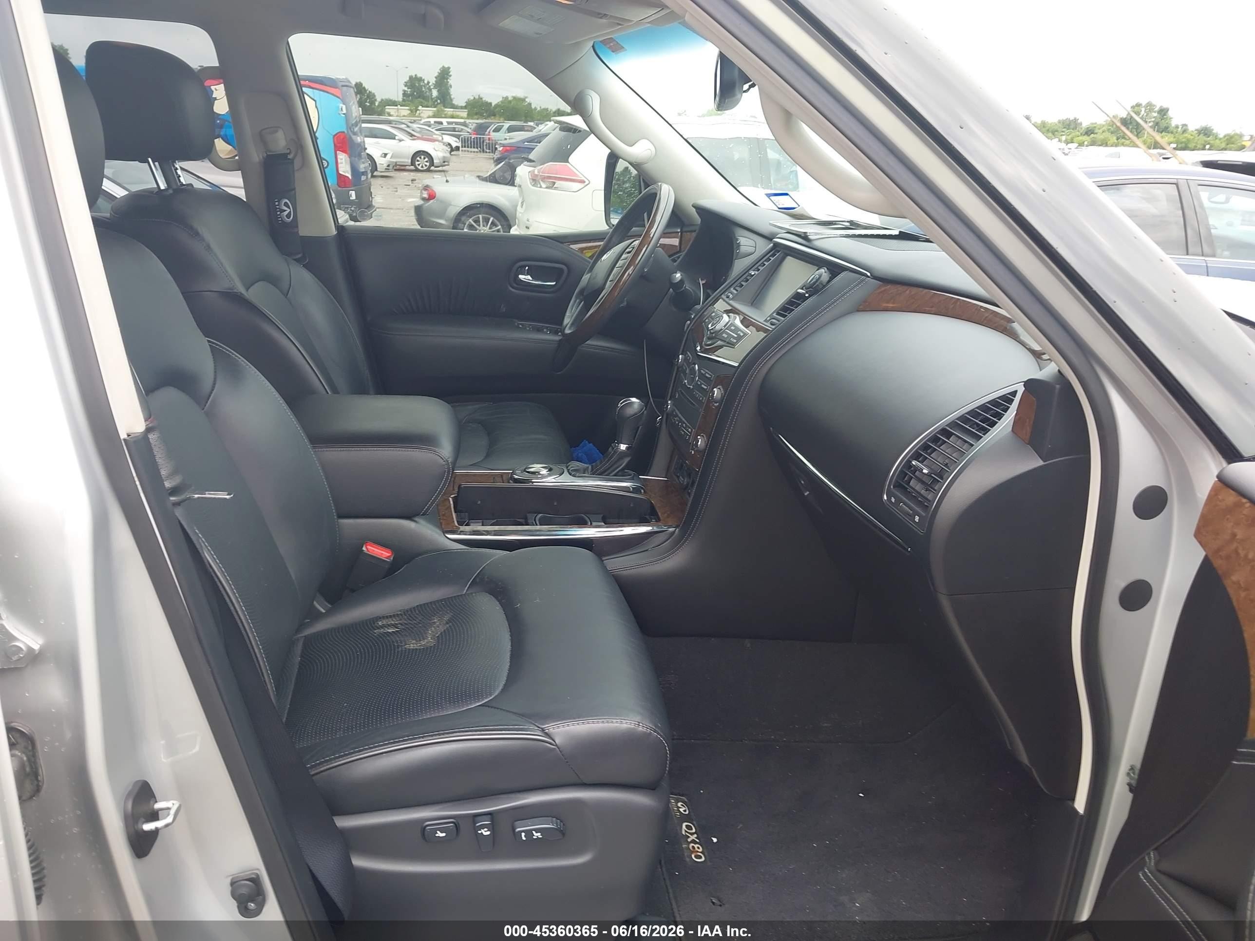 2015 Infiniti Qx80   Silver vin: JN8AZ2NF7F9572369