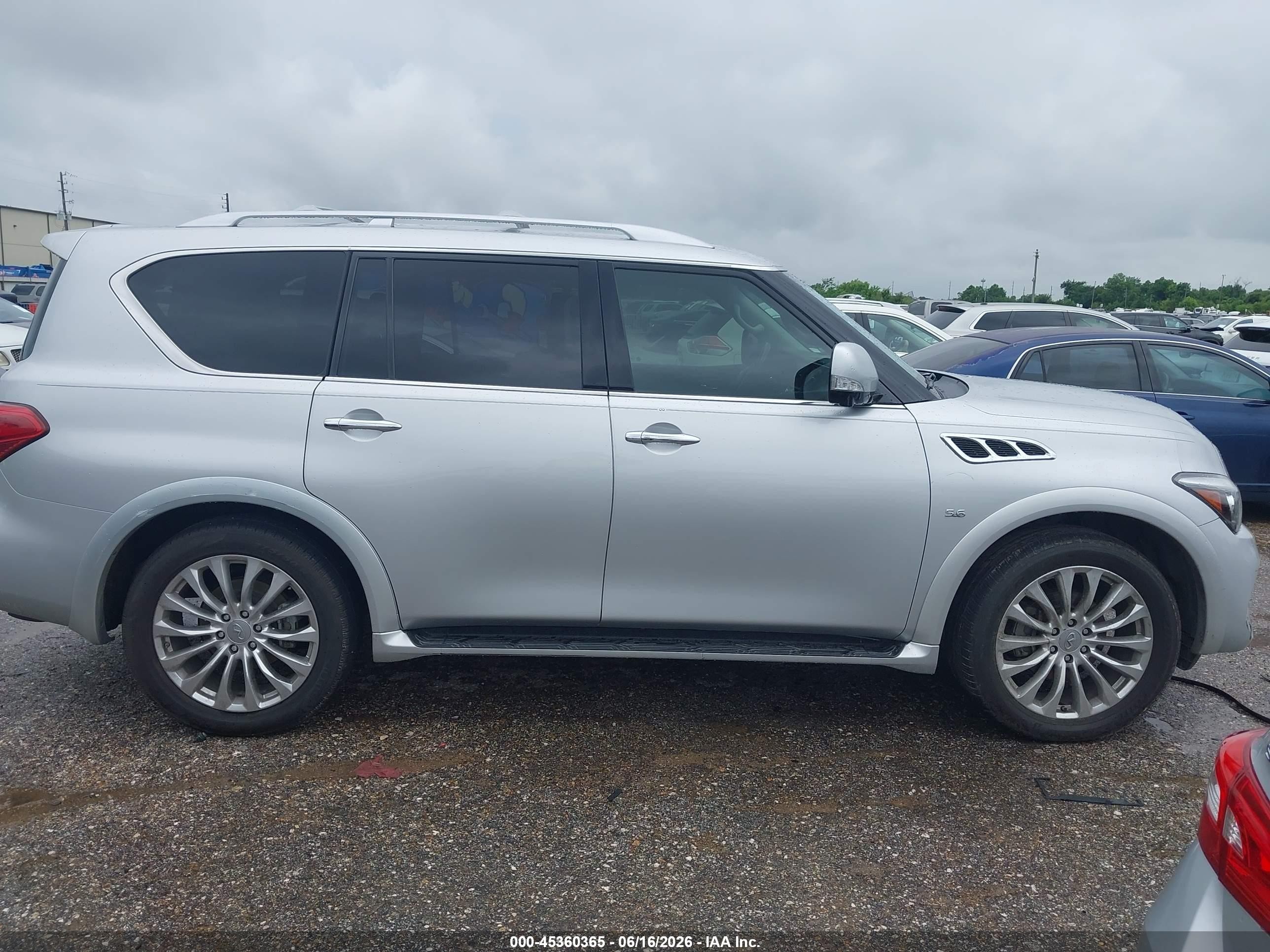 2015 Infiniti Qx80   Silver vin: JN8AZ2NF7F9572369