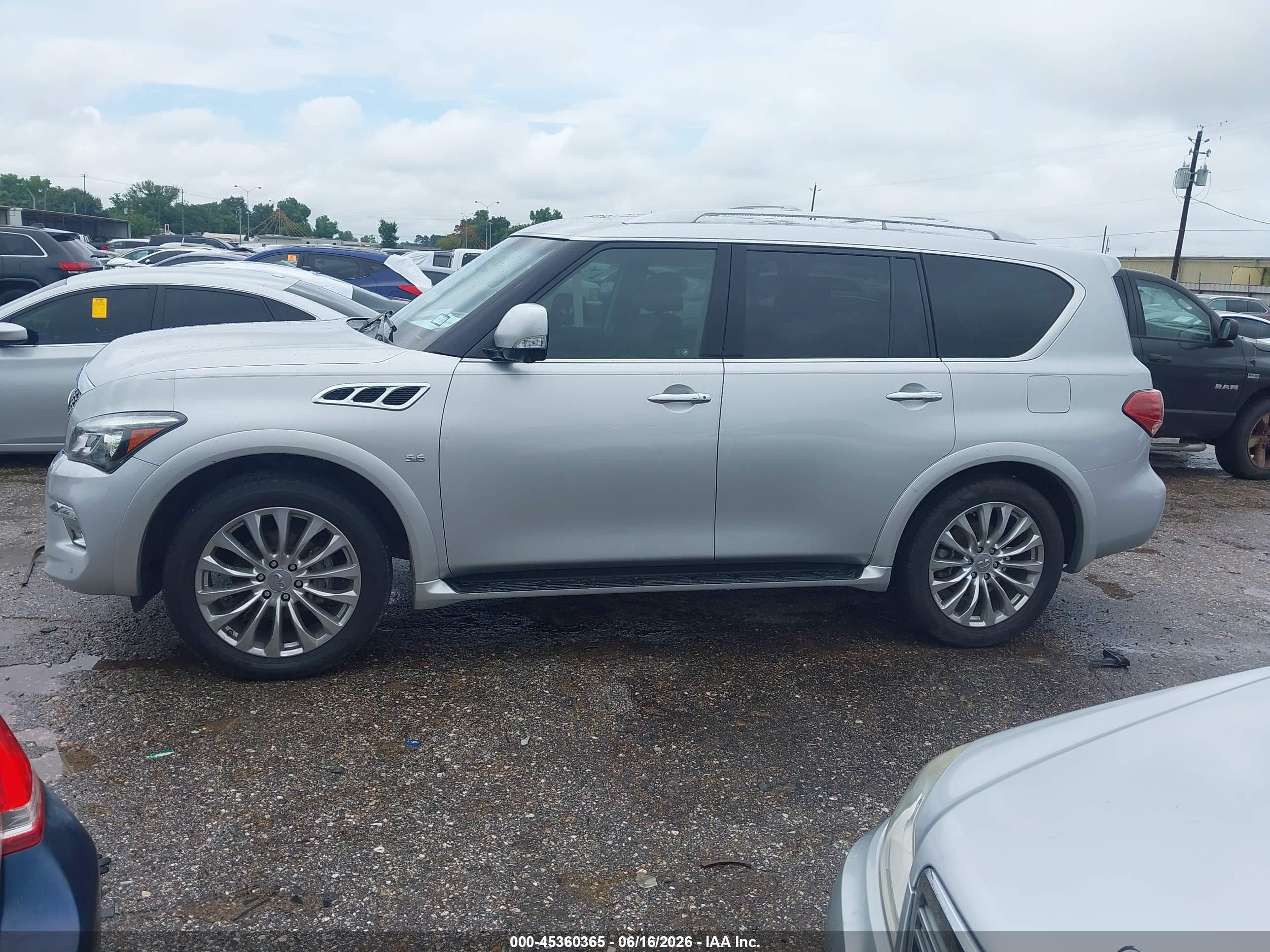 2015 Infiniti Qx80   Silver vin: JN8AZ2NF7F9572369