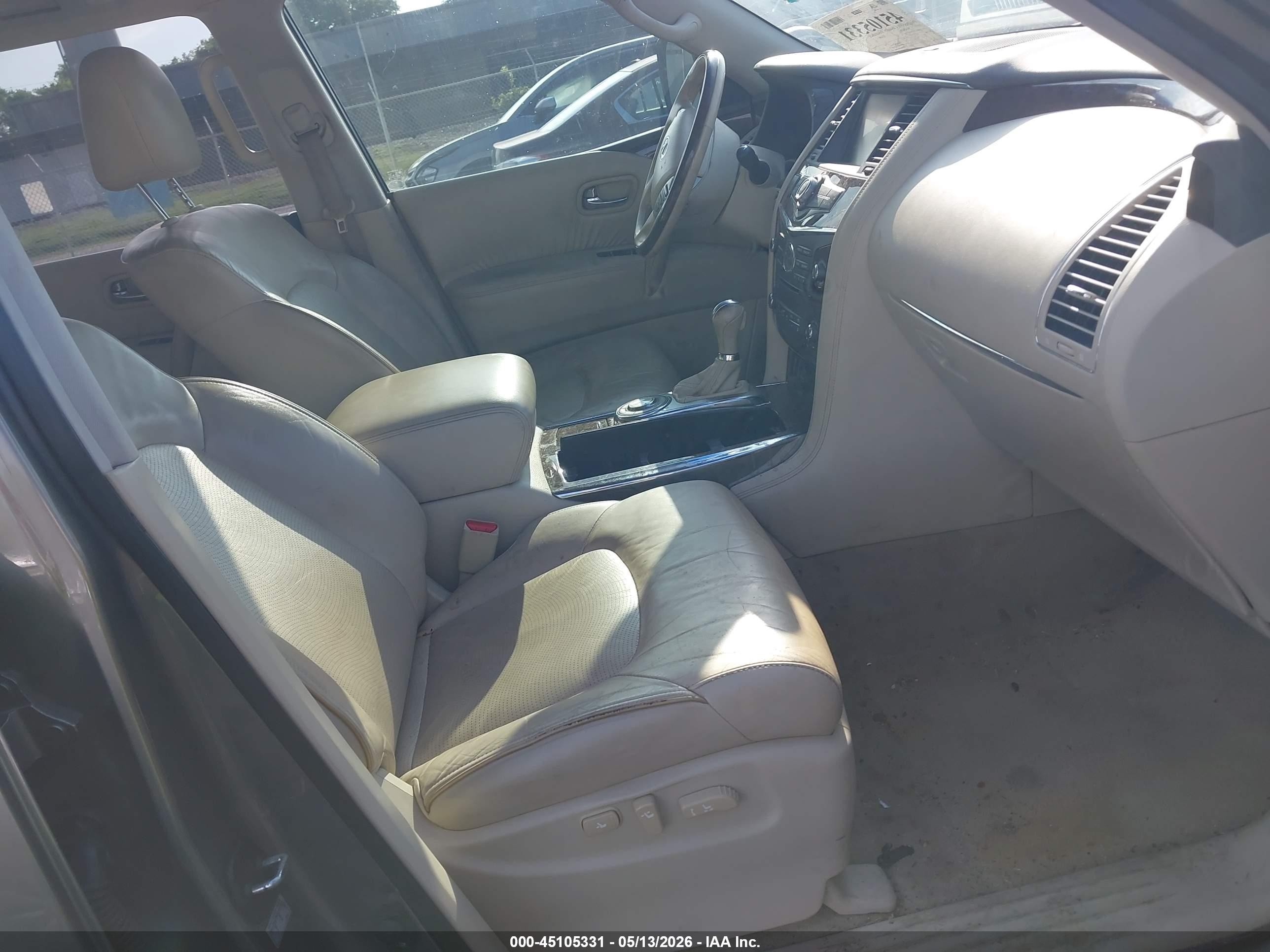 2015 Infiniti Qx80   Gray vin: JN8AZ2NF7F9572789