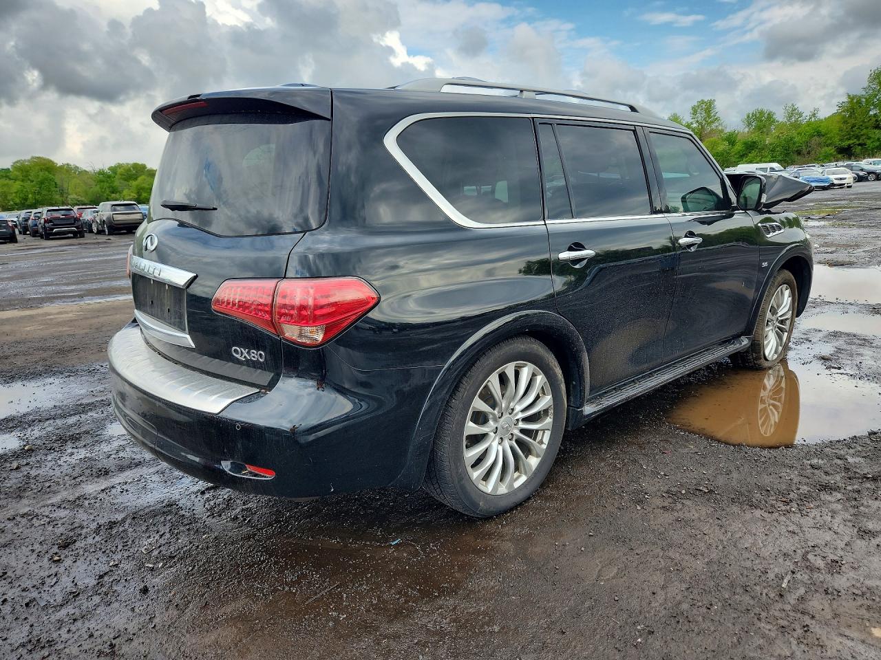 2015 Infiniti Qx80 Base Black vin: JN8AZ2NF7F9572808