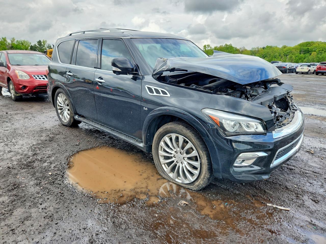 2015 Infiniti Qx80 Base Black vin: JN8AZ2NF7F9572808