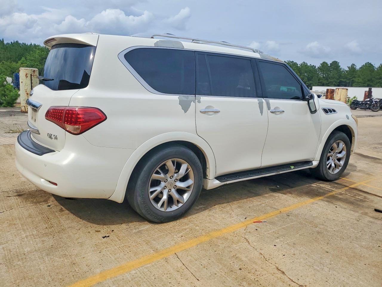 2011 Infiniti Qx56 Base White vin: JN8AZ2NF8B9503801