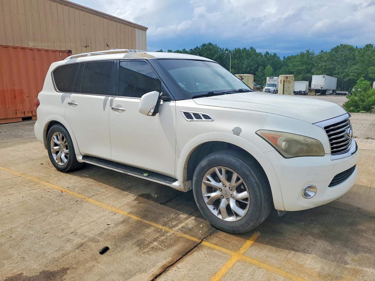 2011 Infiniti Qx56 Base White vin: JN8AZ2NF8B9503801