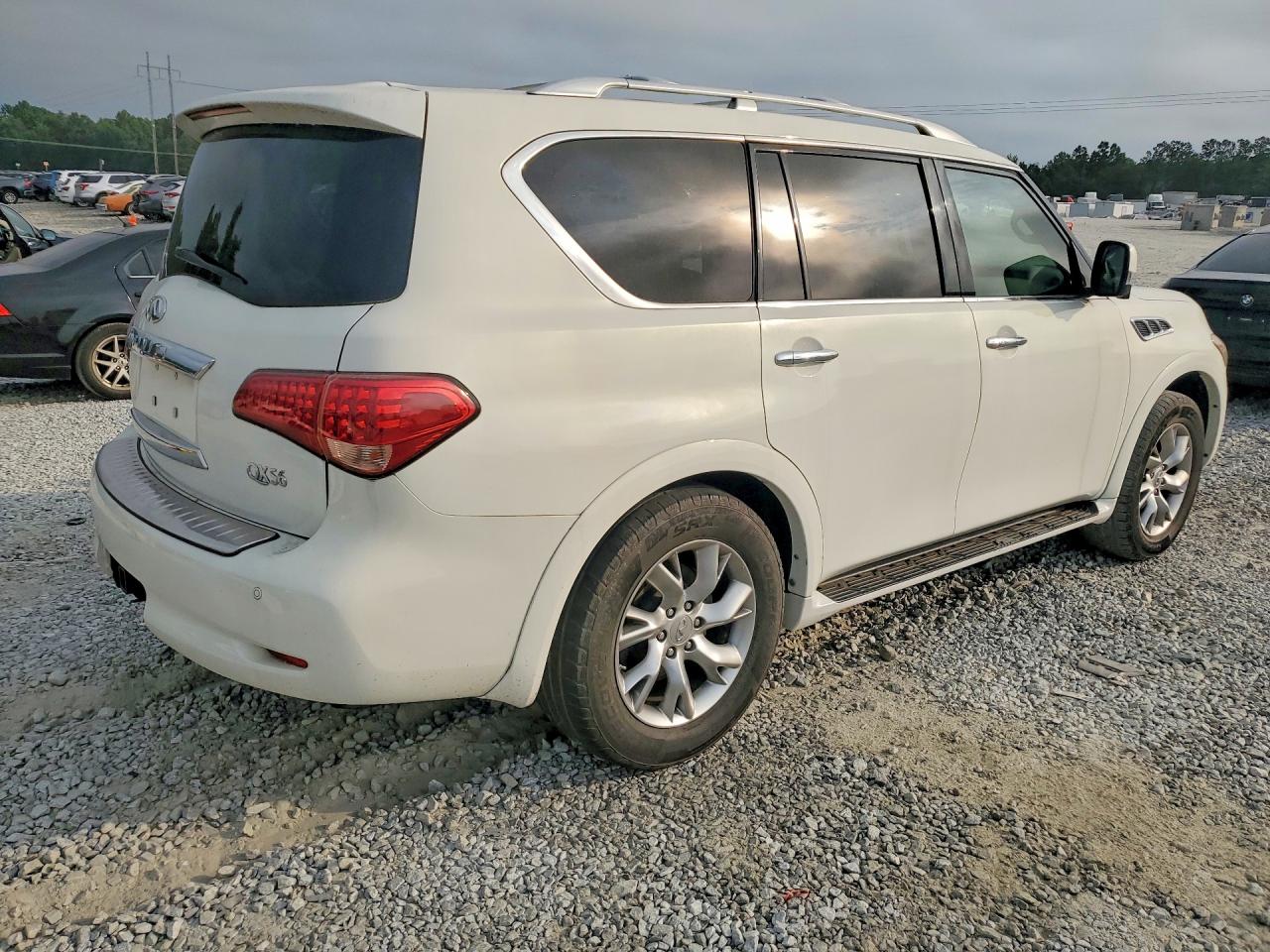 2012 Infiniti Qx56 Base White vin: JN8AZ2NF8C9515531