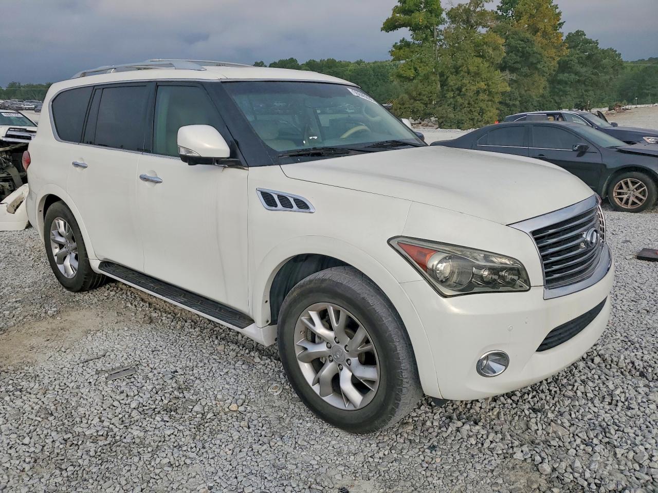 2012 Infiniti Qx56 Base White vin: JN8AZ2NF8C9515531