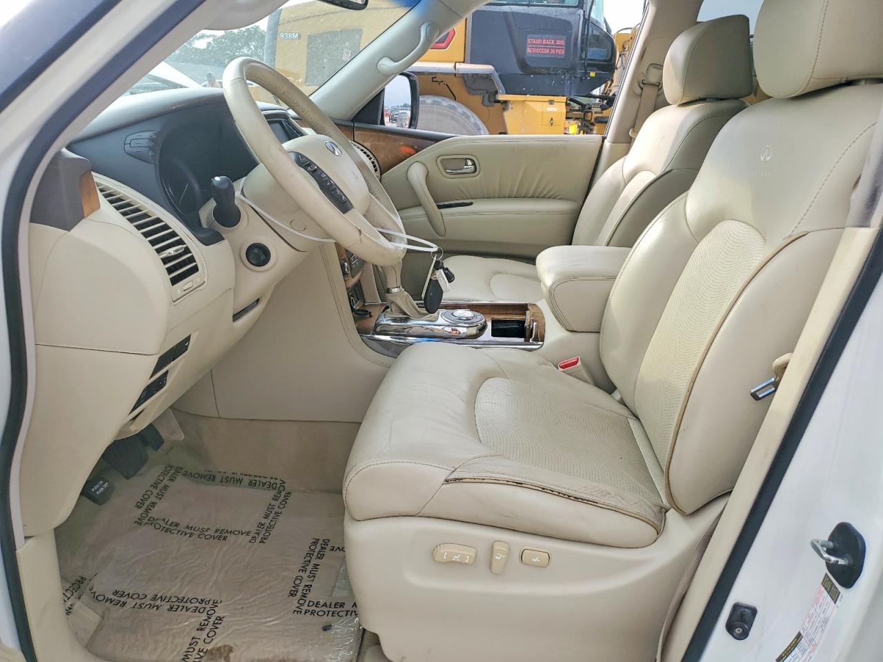 2012 Infiniti Qx56 Base White vin: JN8AZ2NF8C9515531