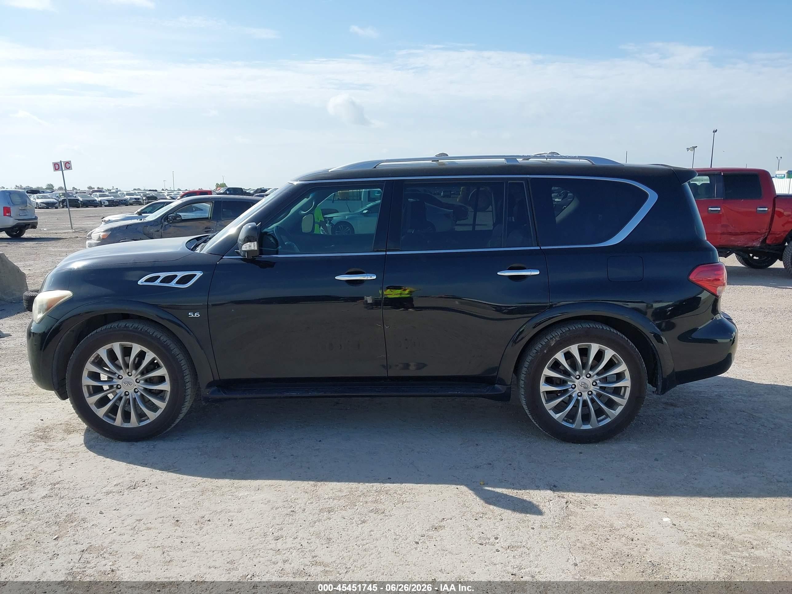 2014 Infiniti Qx80   Черный vin: JN8AZ2NF8E9552677