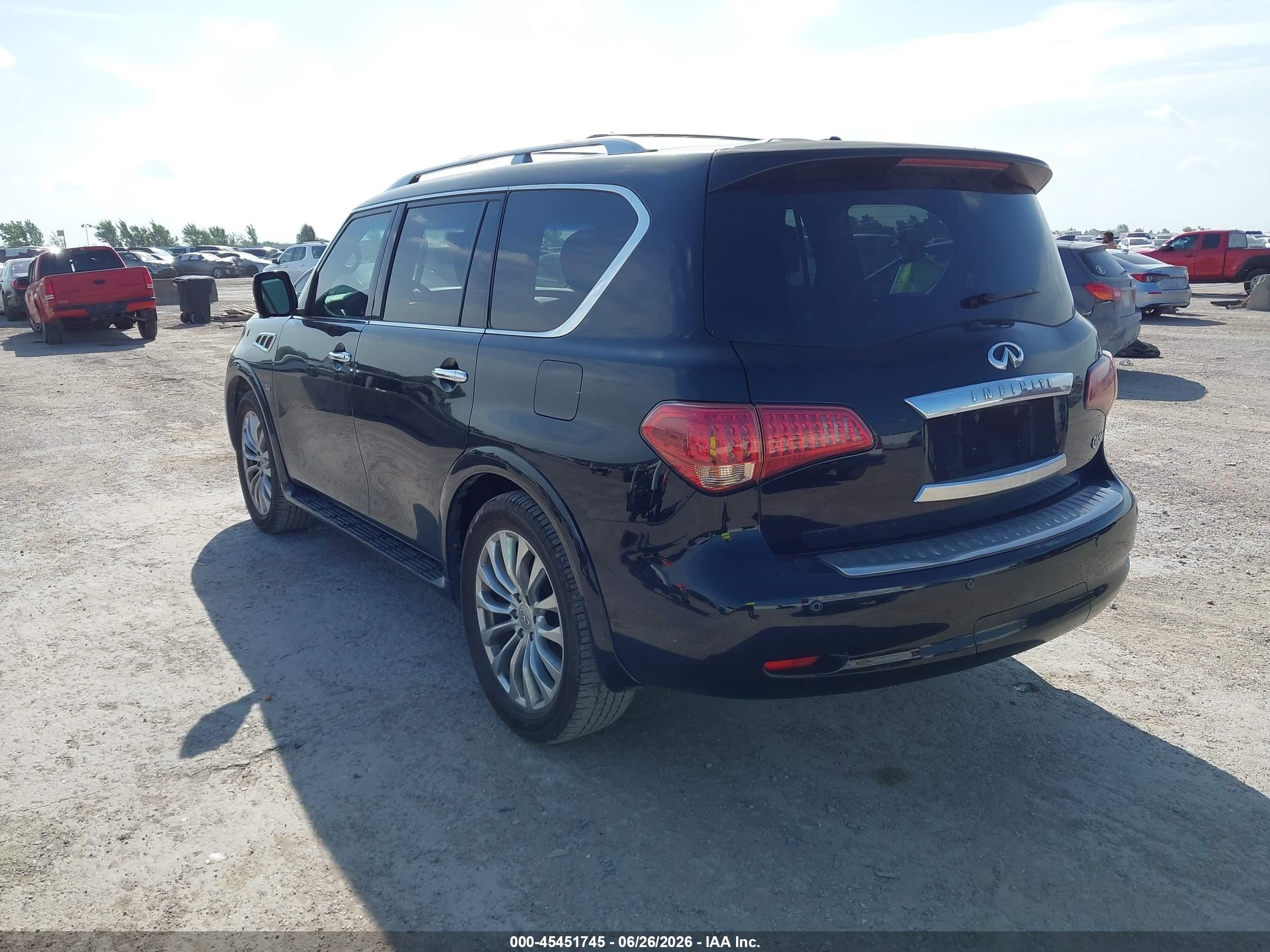 2014 Infiniti Qx80   Черный vin: JN8AZ2NF8E9552677