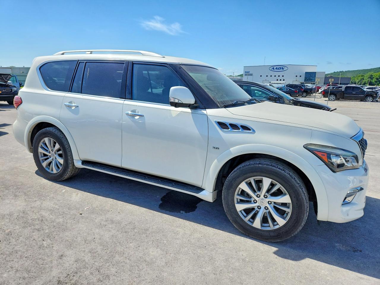 2015 Infiniti Qx80 Base White vin: JN8AZ2NF8F9570260