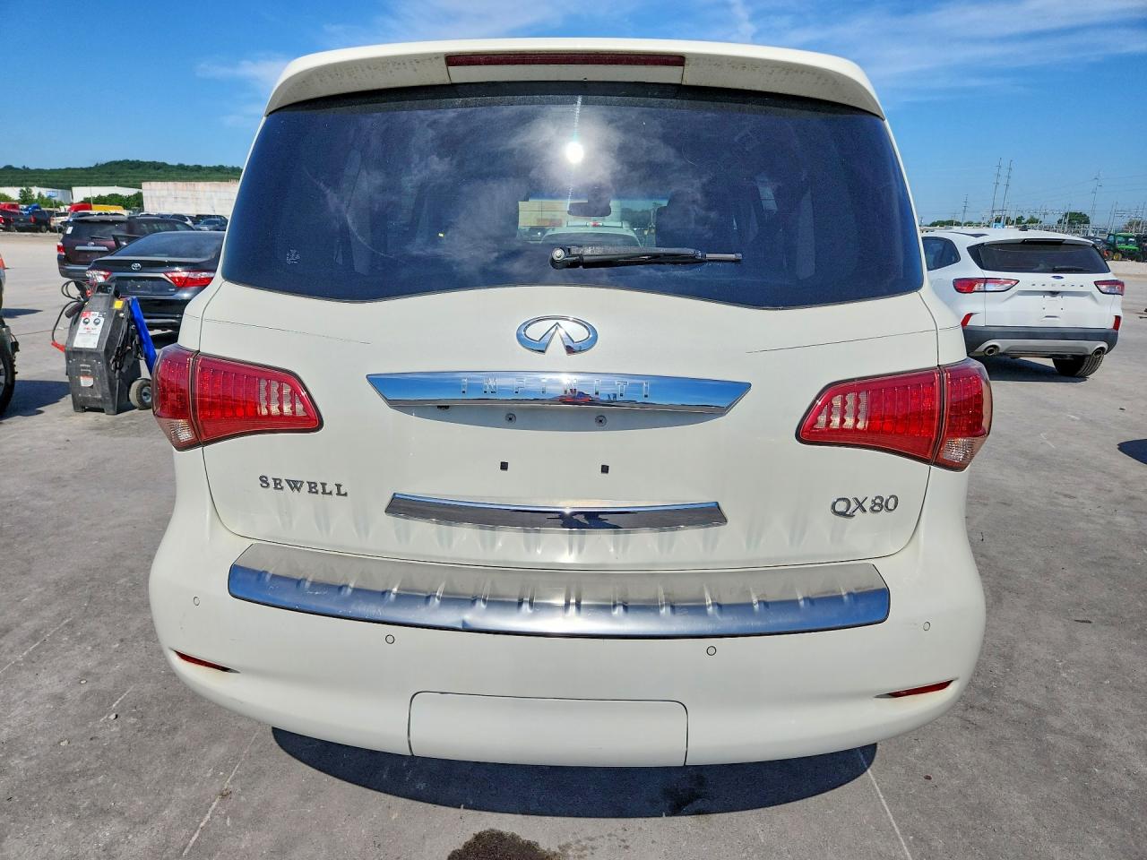 2015 Infiniti Qx80 Base White vin: JN8AZ2NF8F9570260