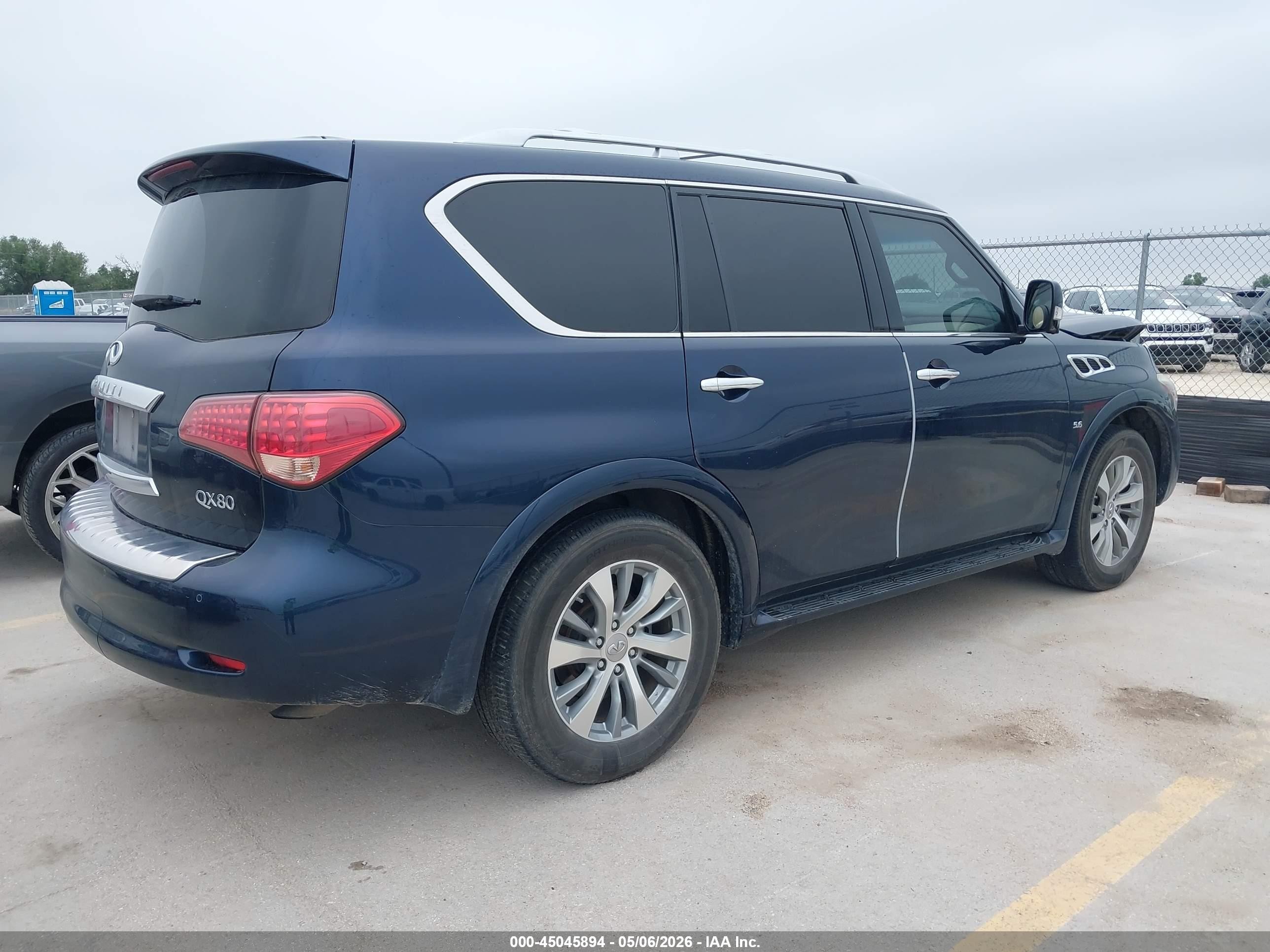 2015 Infiniti Qx80 Dark Blue vin: JN8AZ2NF8F9571442