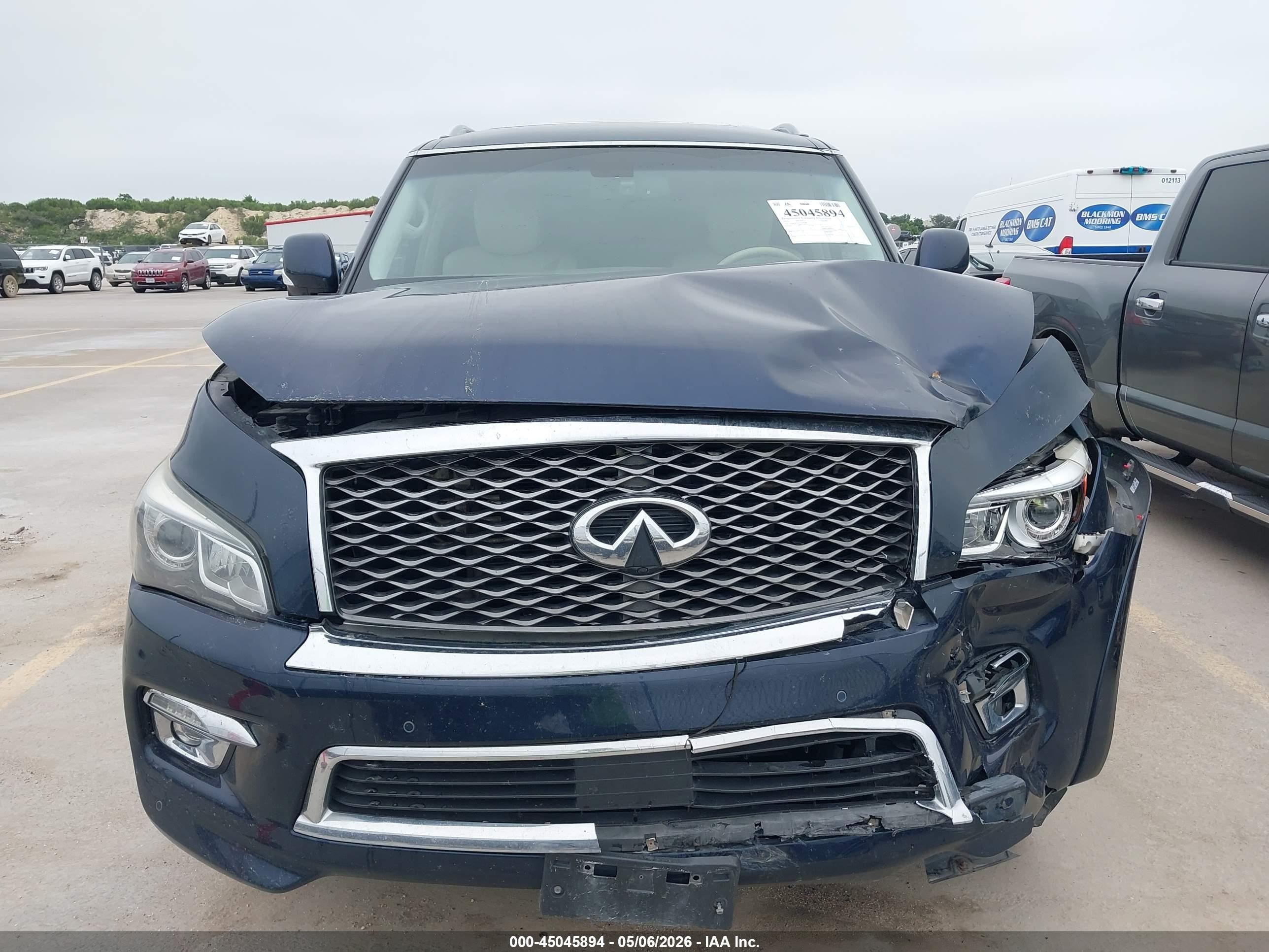 2015 Infiniti Qx80 Dark Blue vin: JN8AZ2NF8F9571442