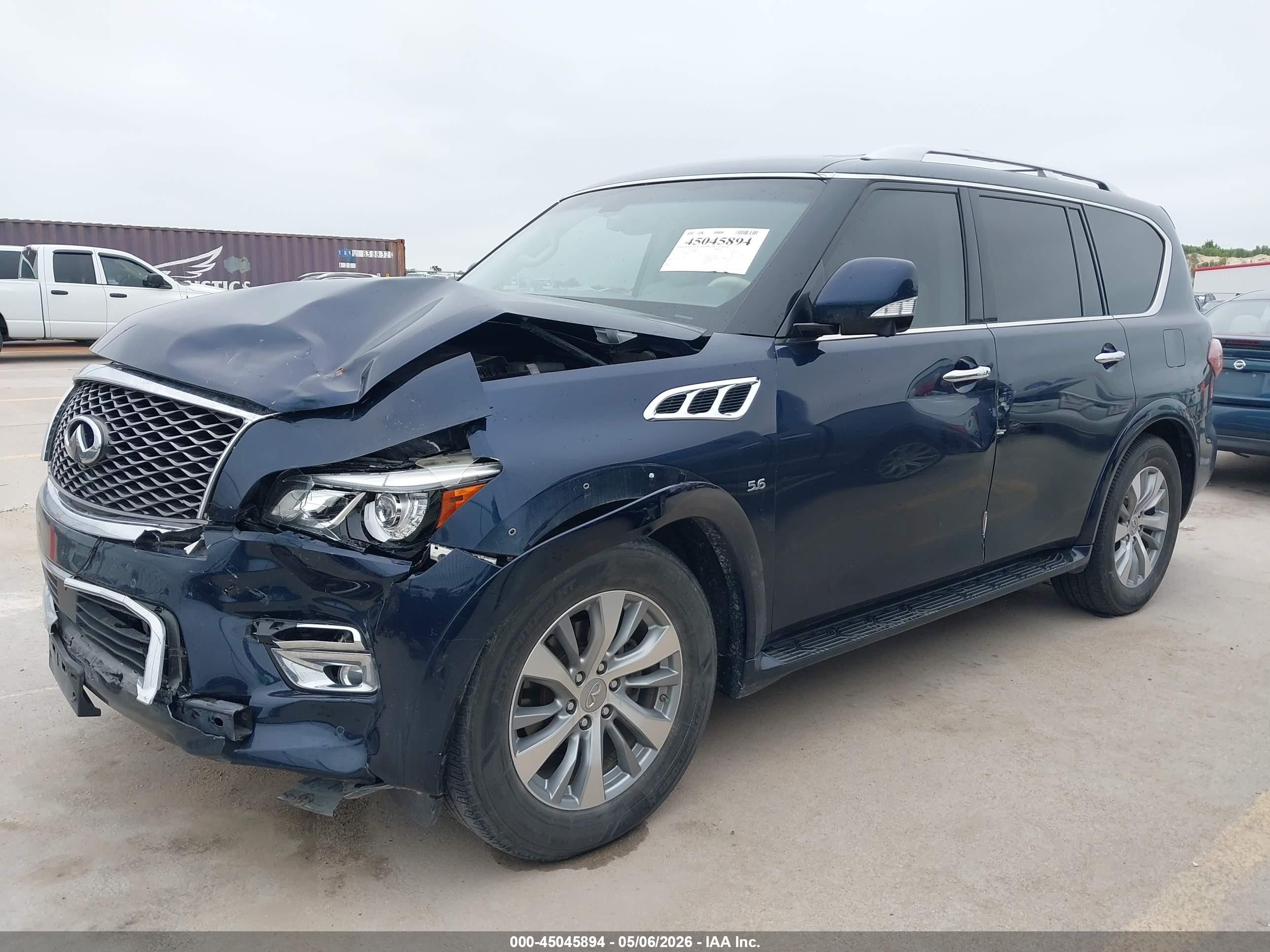 2015 Infiniti Qx80 Dark Blue vin: JN8AZ2NF8F9571442