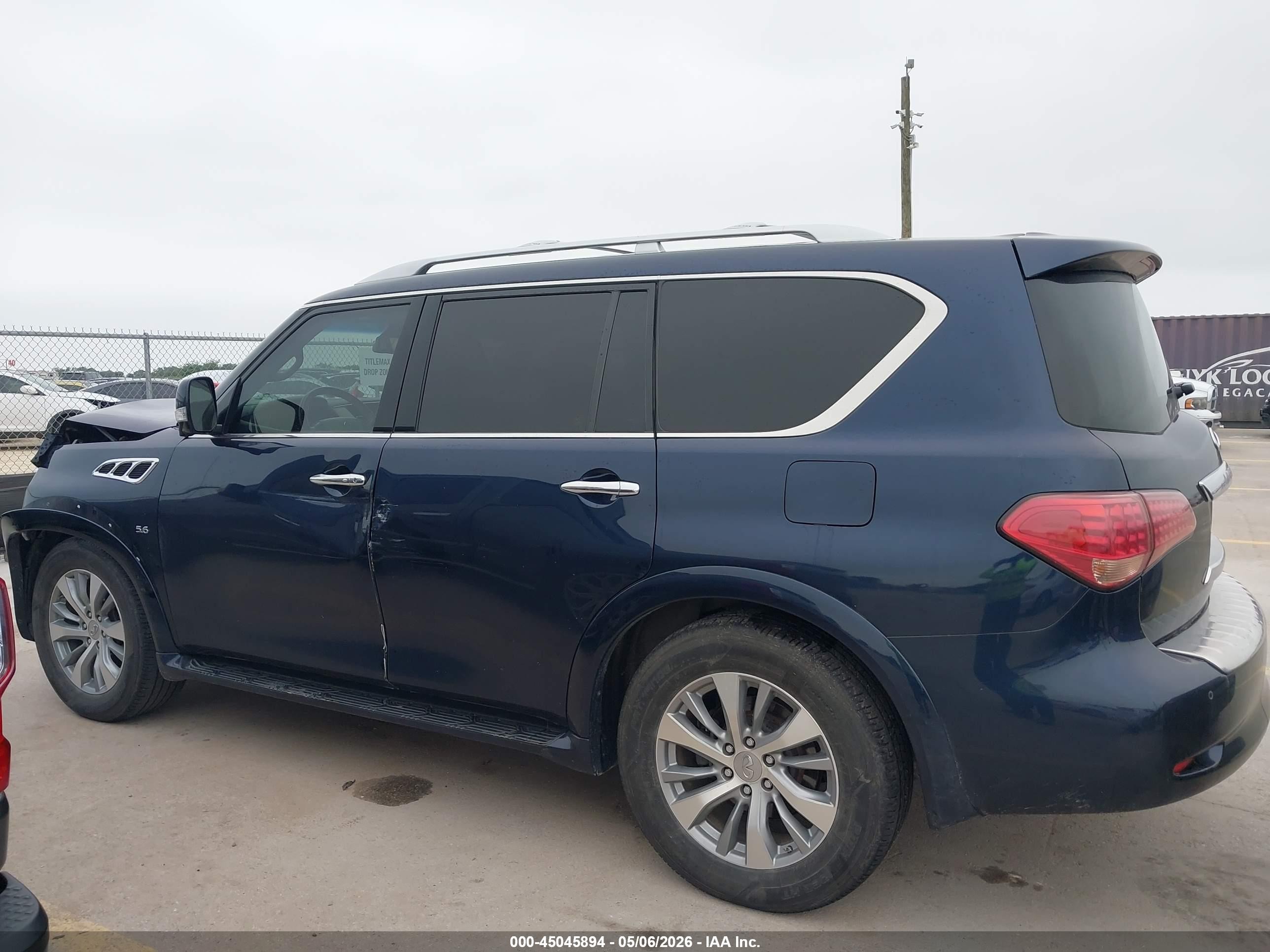 2015 Infiniti Qx80 Dark Blue vin: JN8AZ2NF8F9571442