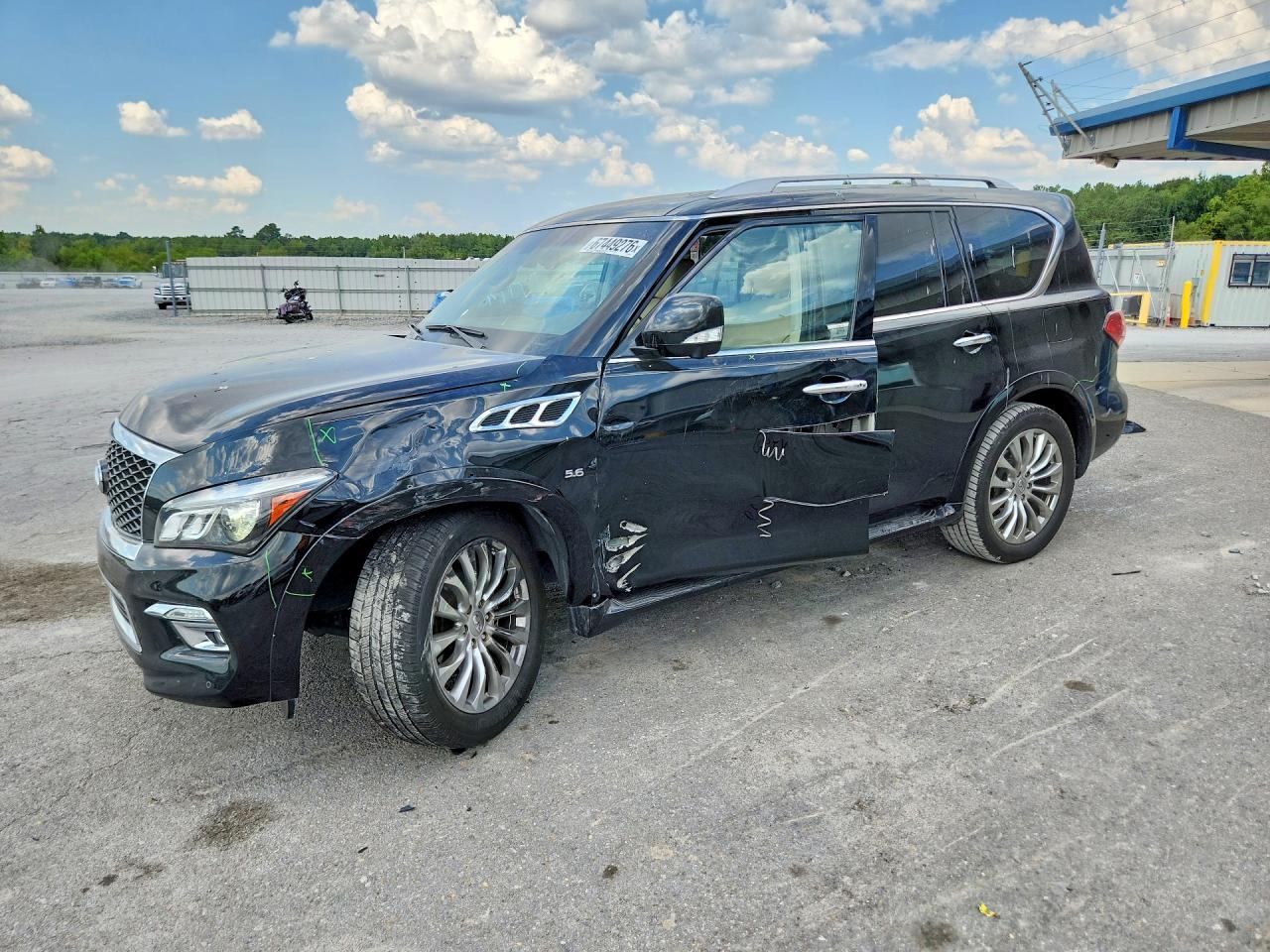 2015 Infiniti Qx80 Base Black vin: JN8AZ2NF8F9574261