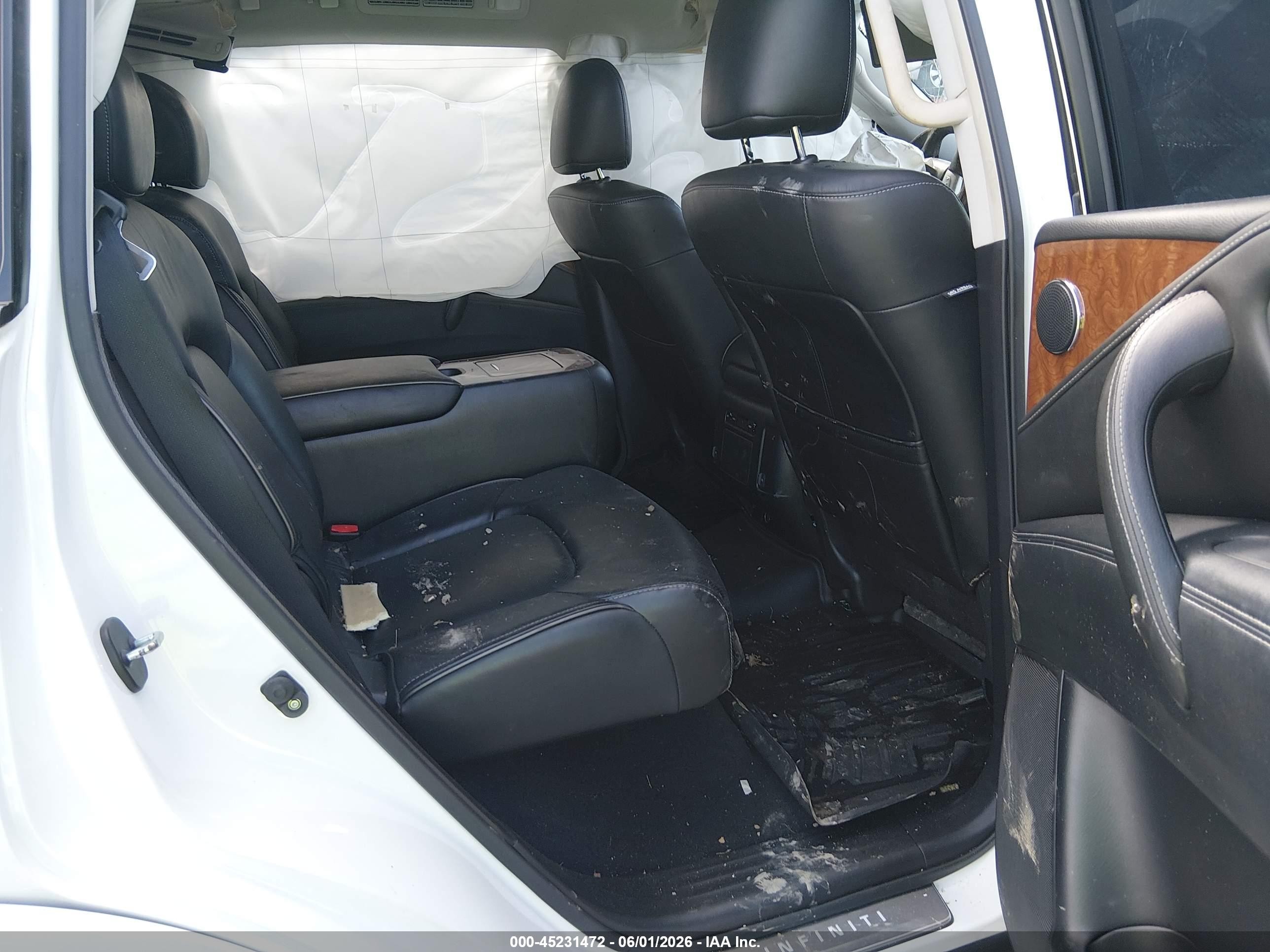 2018 Infiniti Qx80 White vin: JN8AZ2NF8J9664745