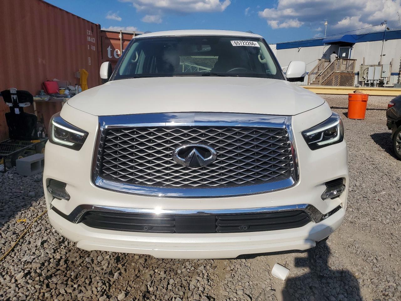 2018 Infiniti Qx80 Base White vin: JN8AZ2NF8J9664762