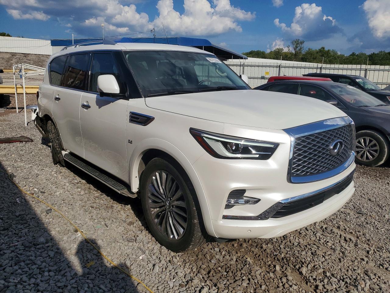 2018 Infiniti Qx80 Base White vin: JN8AZ2NF8J9664762