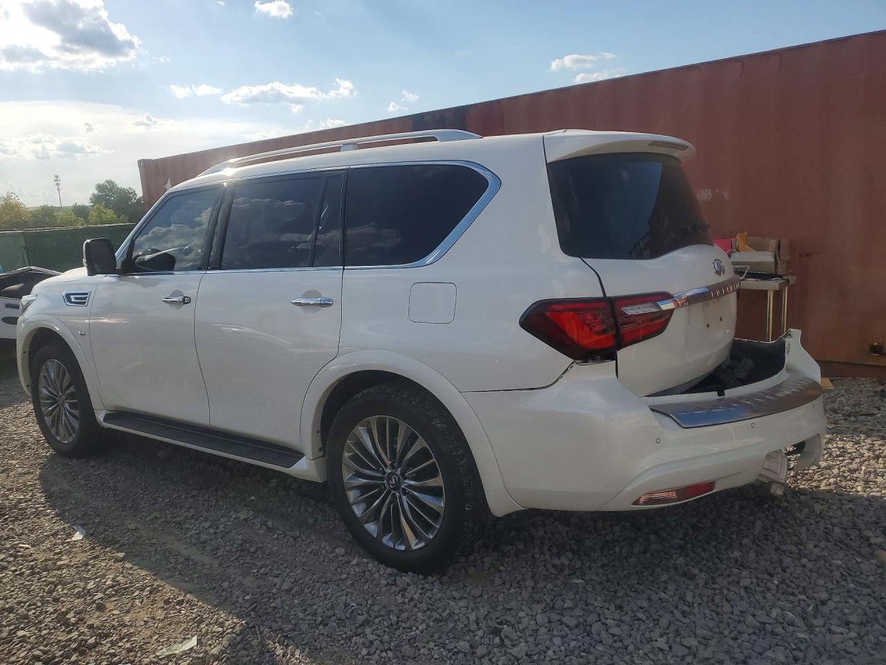 2018 Infiniti Qx80 Base White vin: JN8AZ2NF8J9664762