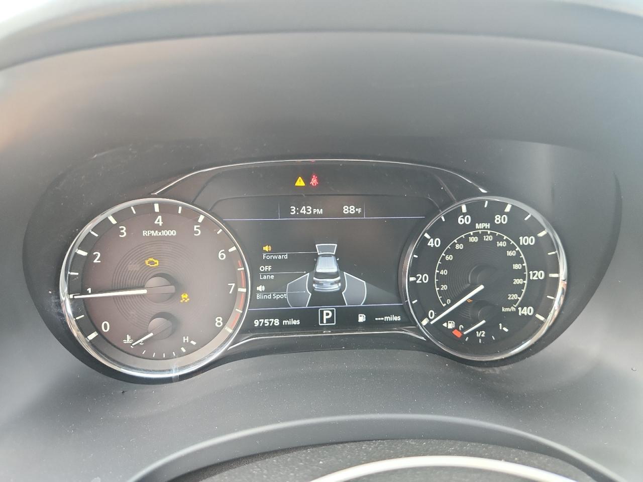 2020 Infiniti Qx80 Luxe Gray vin: JN8AZ2NF8L9701778 Damage: Warning Light - Engine, On, Unacceptable