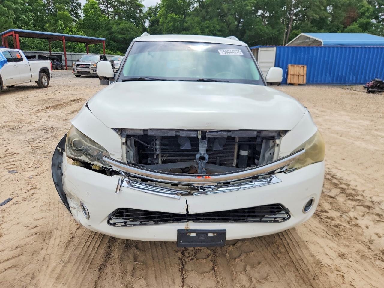 2011 Infiniti Qx56 Base White vin: JN8AZ2NF9B9500017