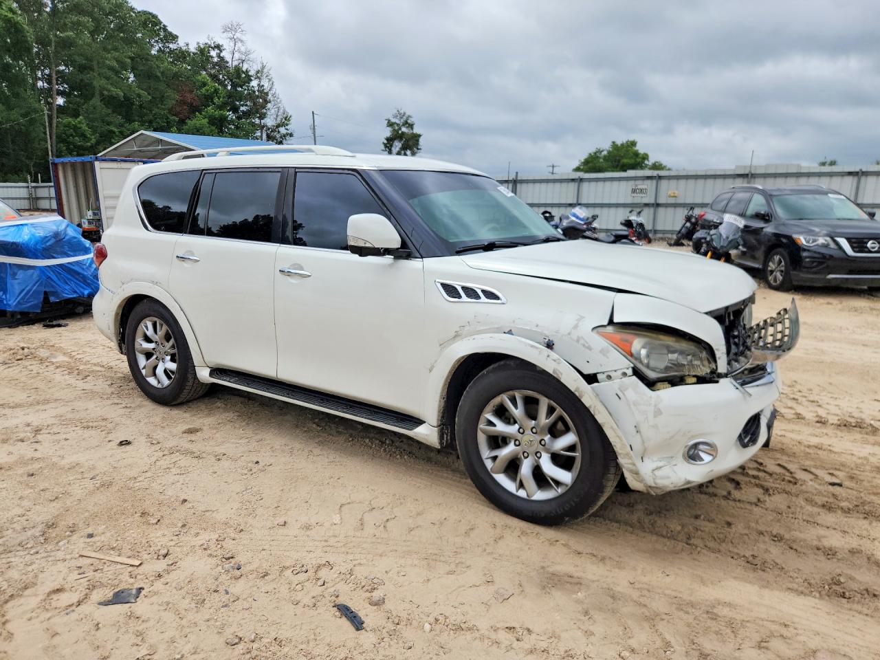 2011 Infiniti Qx56 Base White vin: JN8AZ2NF9B9500017