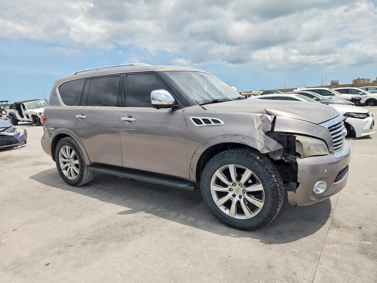 2012 Infiniti Qx56 Base Tan vin: JN8AZ2NF9C9518616